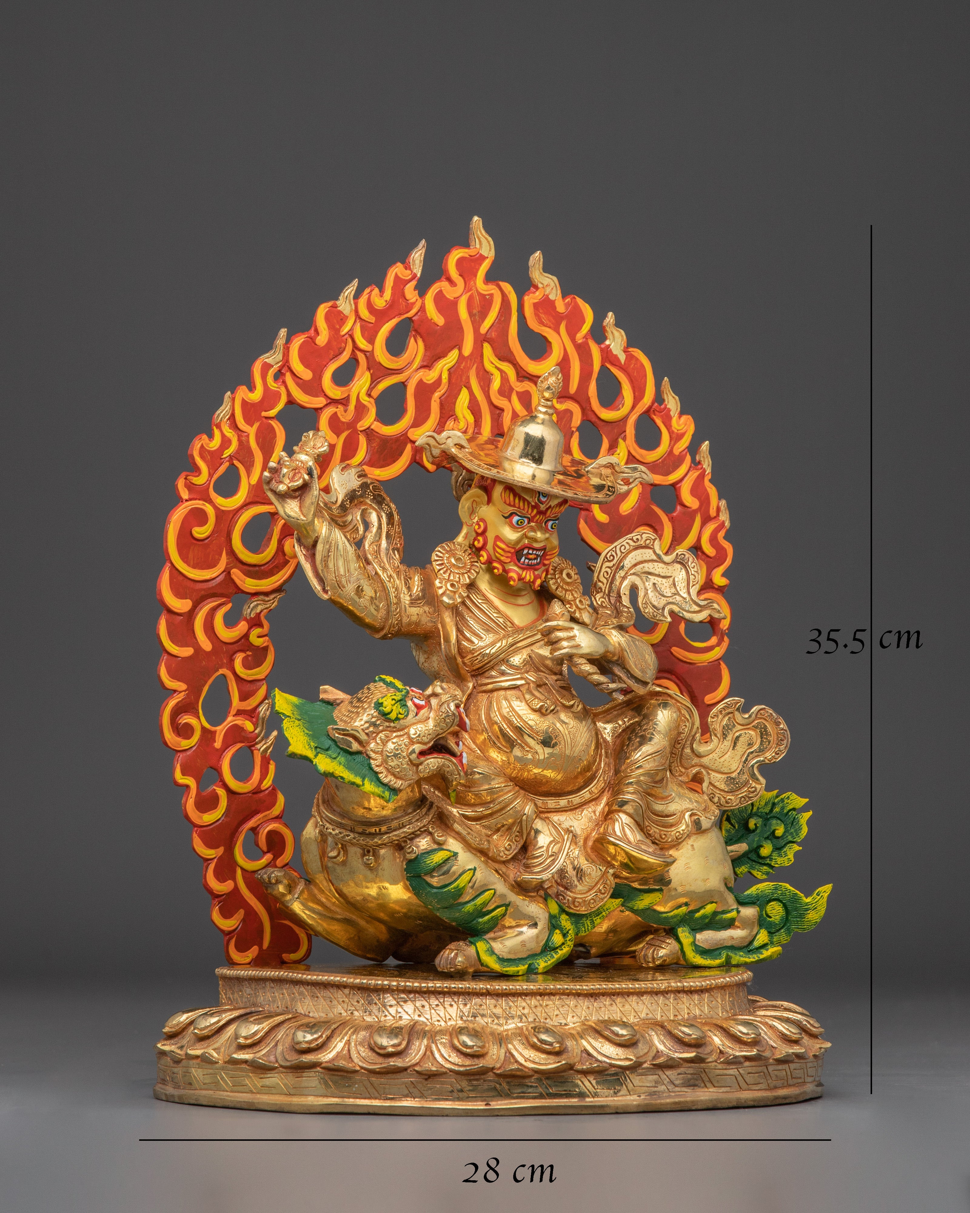 Dorje Legpa Tibetan Protector Deity Statue