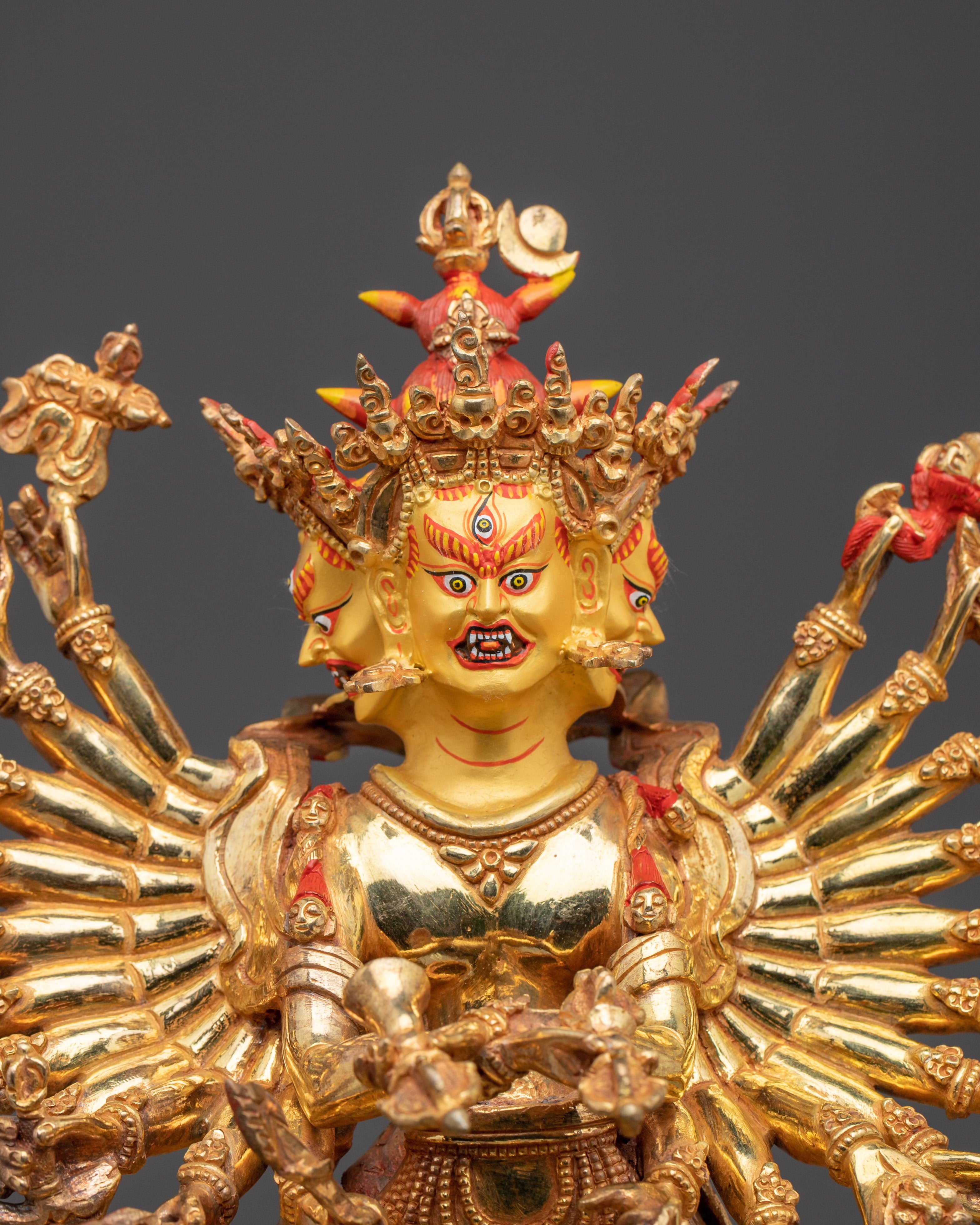 Buddhist Chakrasambhara Statue | Vajrayana Enlightened Deity