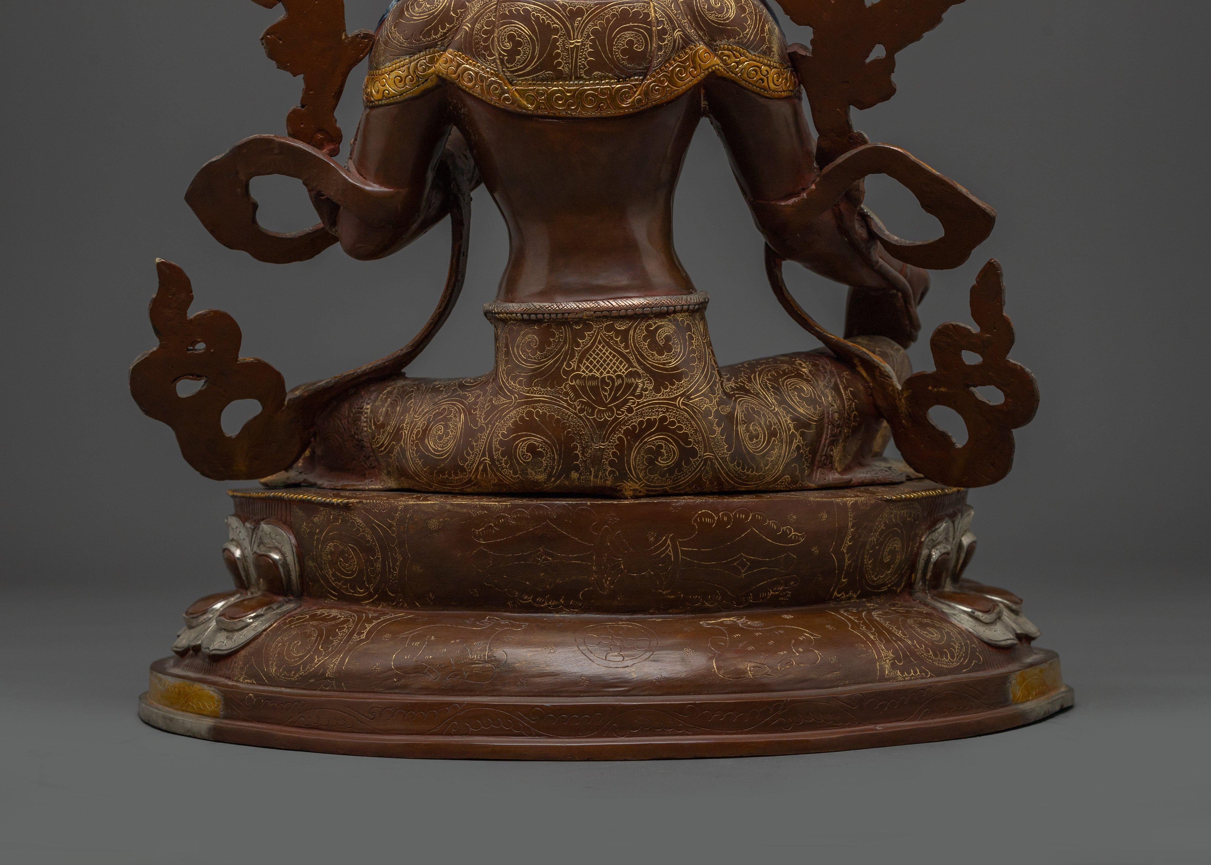 Serene Bodhisattva Green Tara Statue | Swift Savior and Rescuer