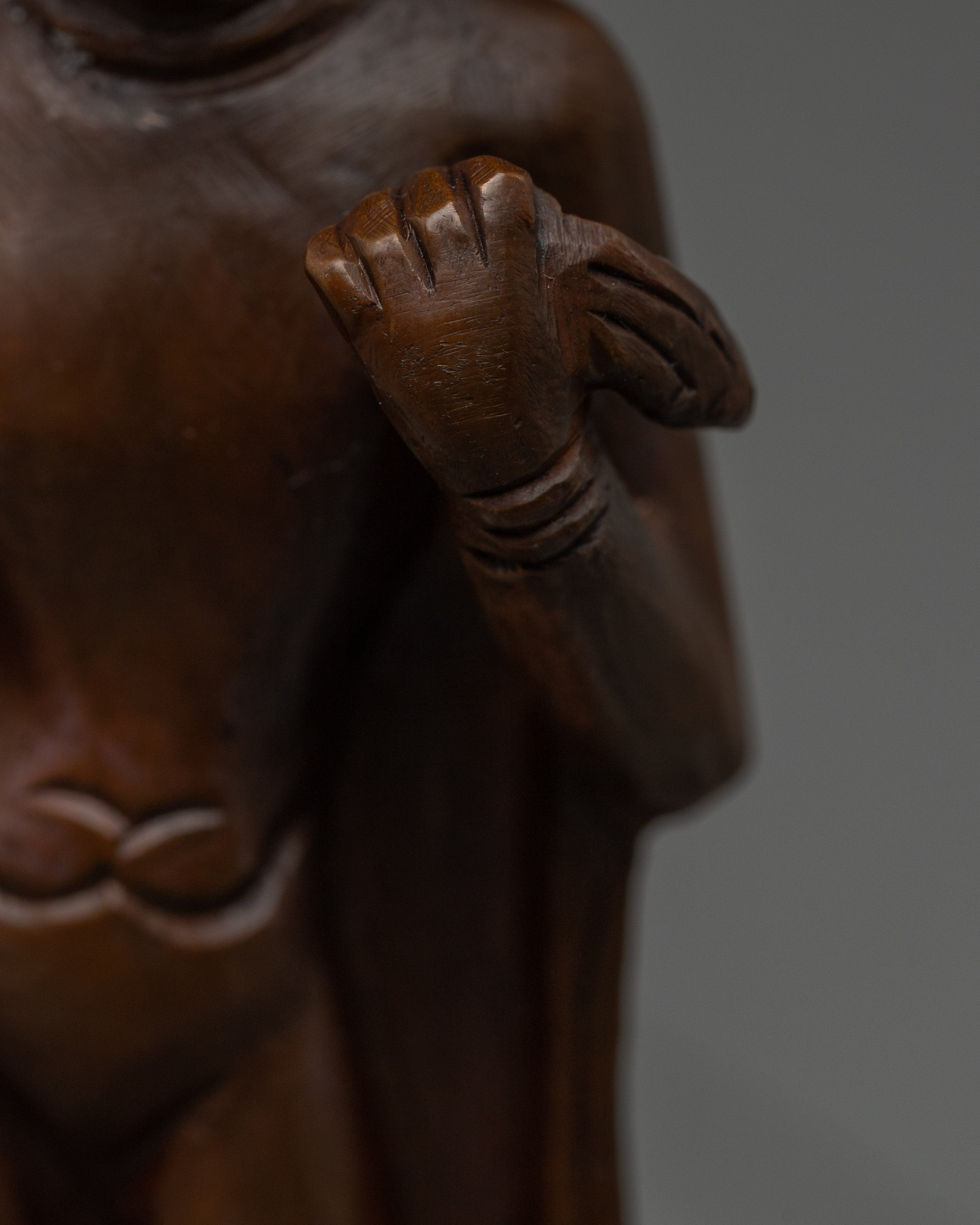 Handcrafted Dipankara Buddha in Oxidized Copper | Buddha Figure for Meditation