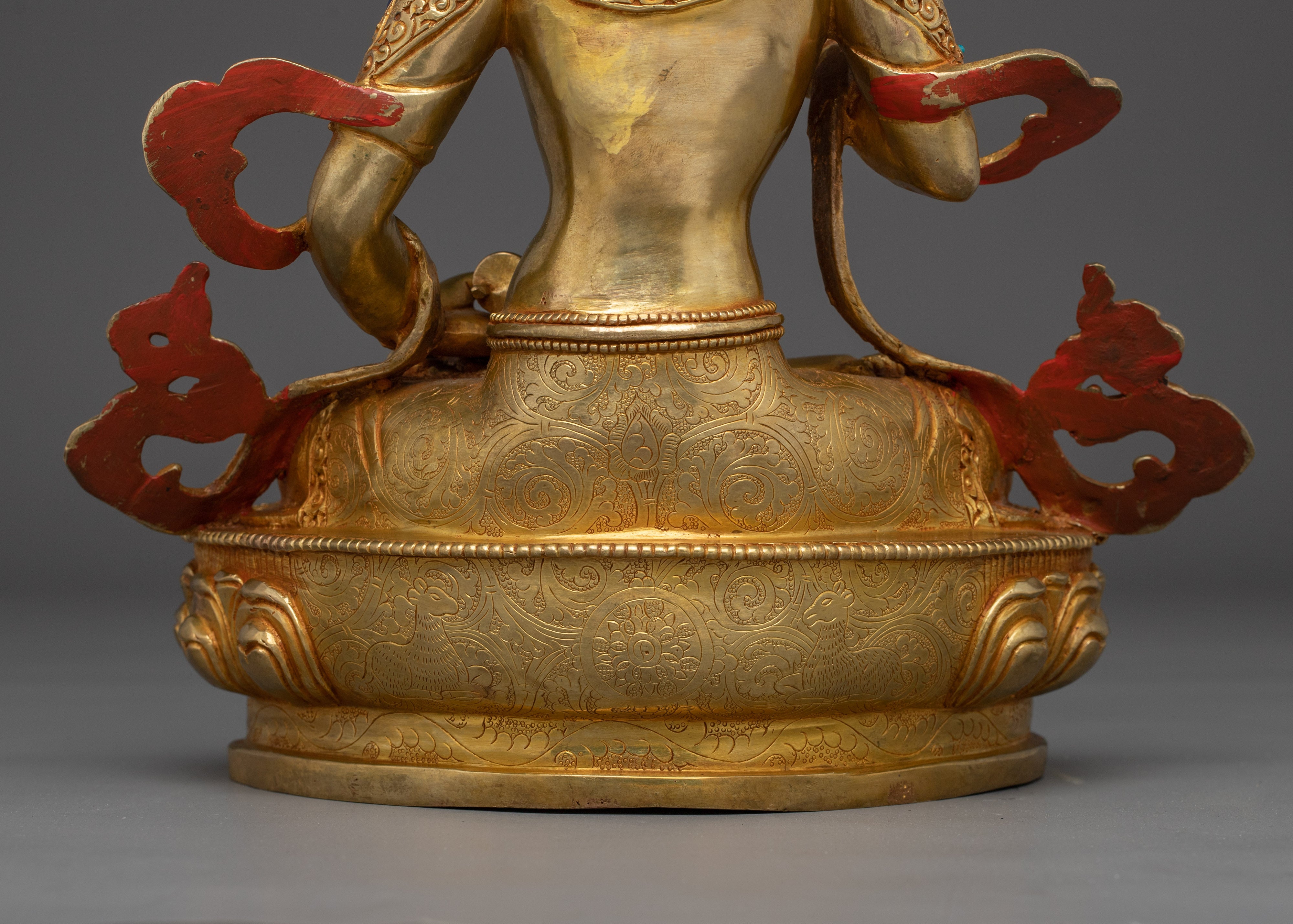 Golden Dorje Sempa Statue | Vajrasattva - Embodiment of Purity