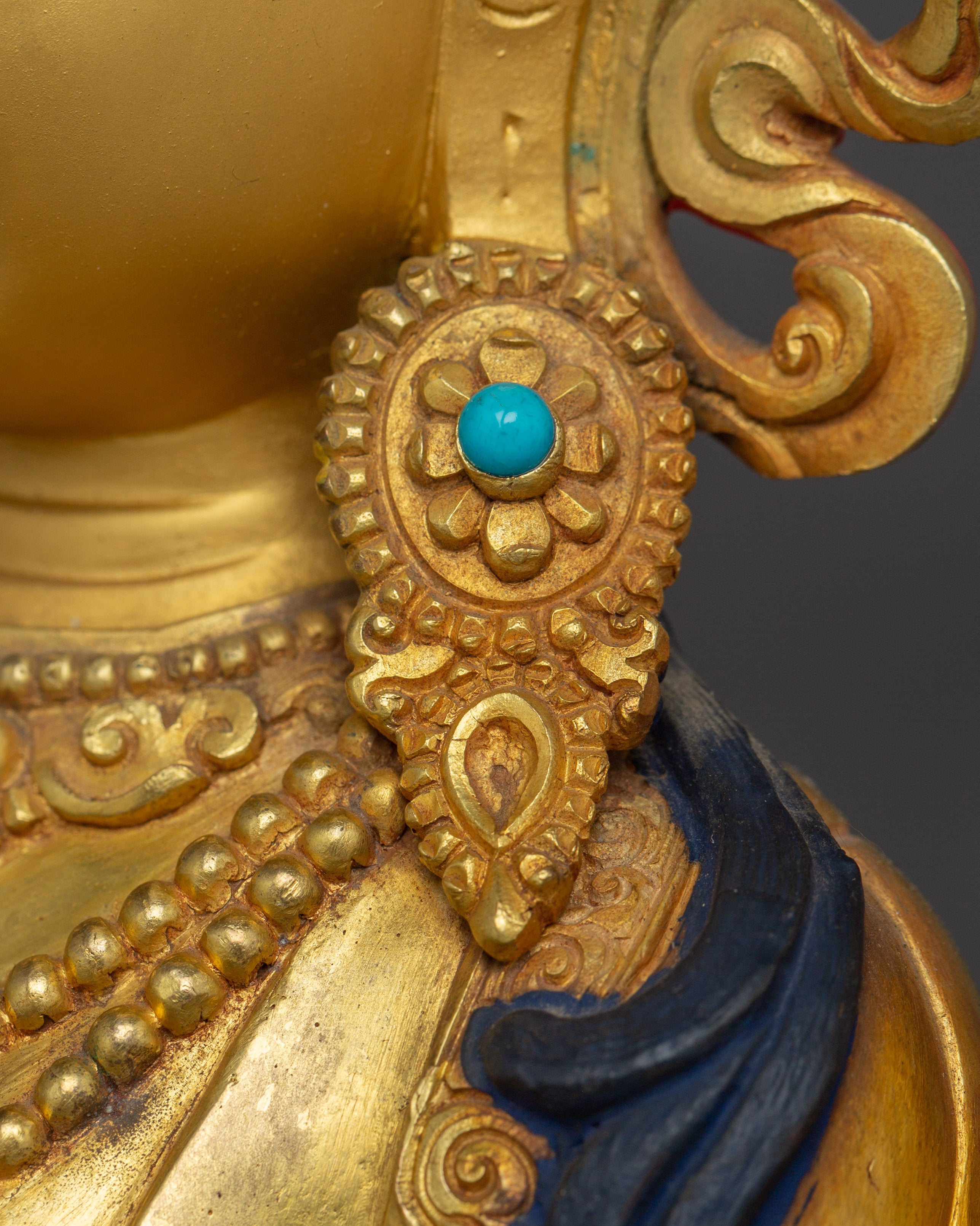 Radiant Shyama Tara Golden Statue | Green Tara - Mother of All Buddhas