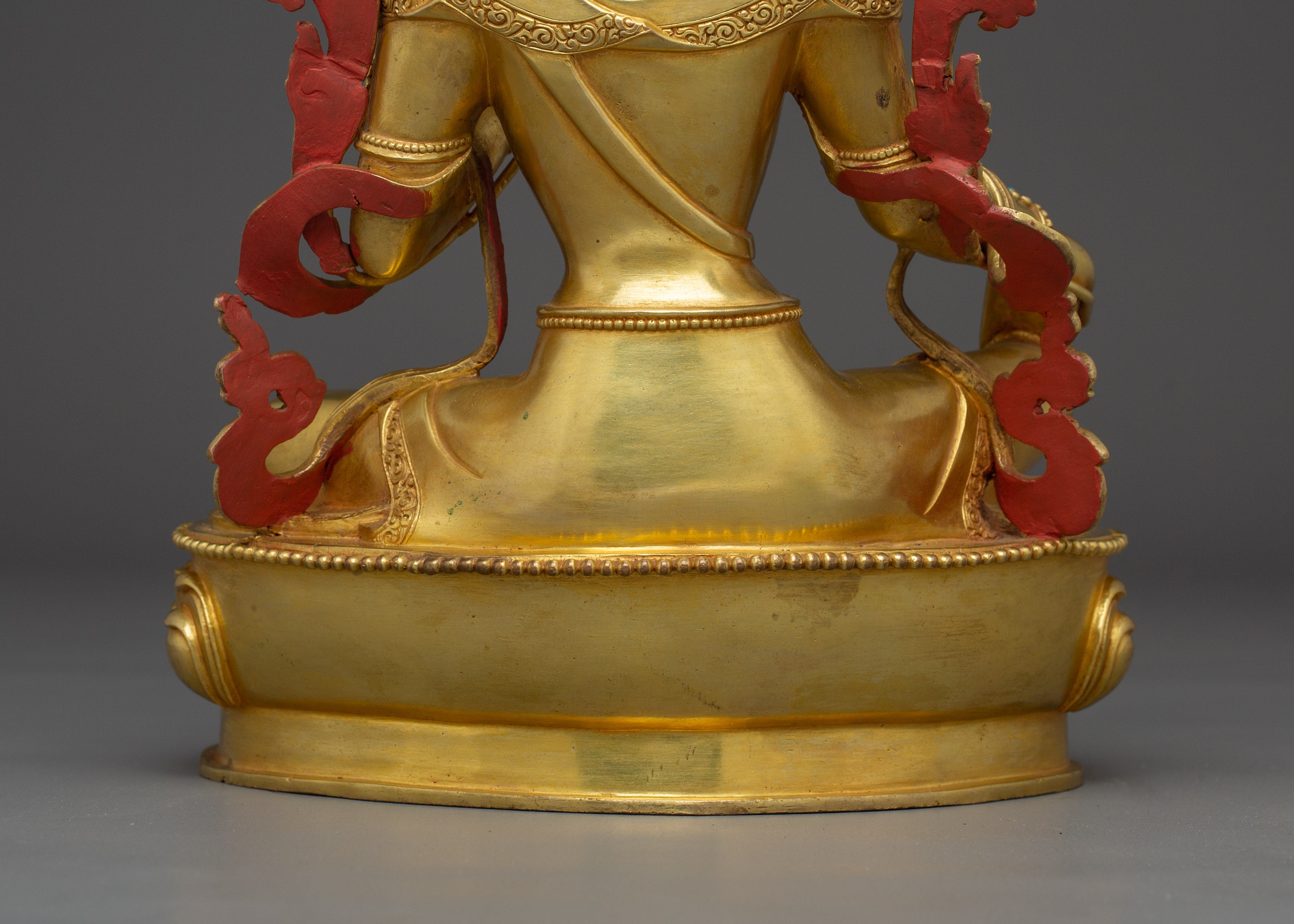 Radiant Shyama Tara Golden Statue | Green Tara - Mother of All Buddhas