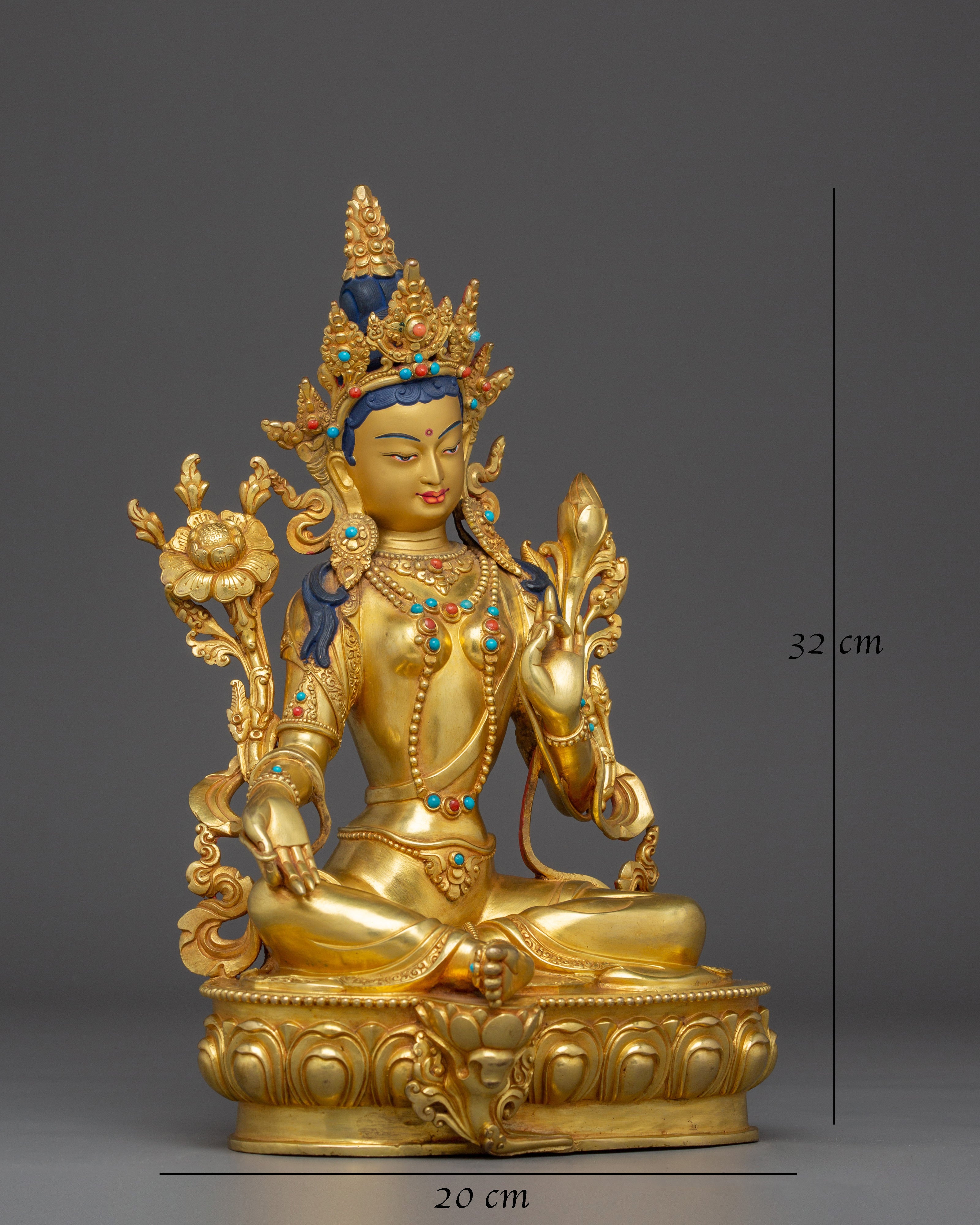 radaint-shyama-tara-golden-statue