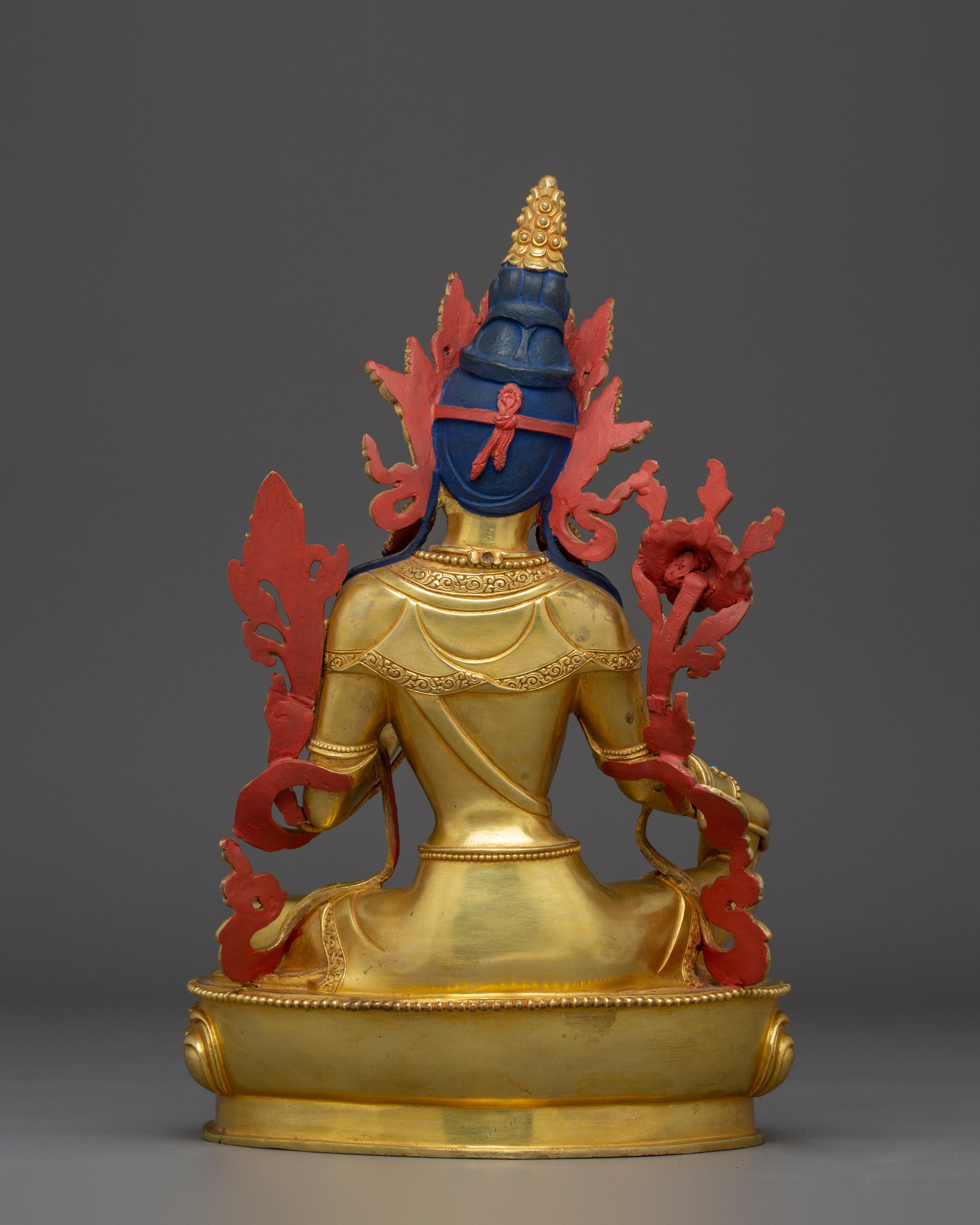 Radiant Shyama Tara Golden Statue | Green Tara - Mother of All Buddhas