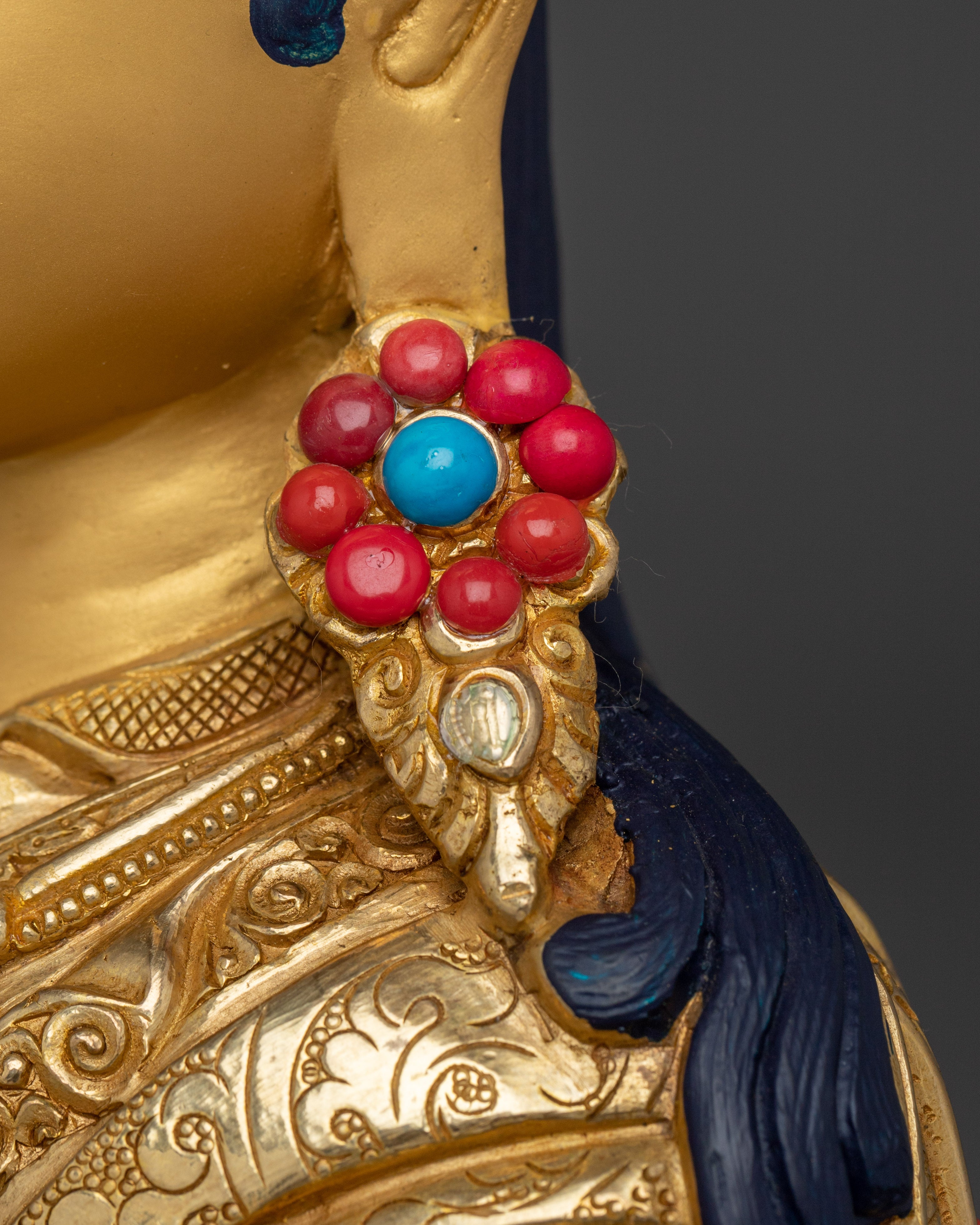 Buddhist Vajra Master Guru Rinpoche Statue | Handcrafted Artwork