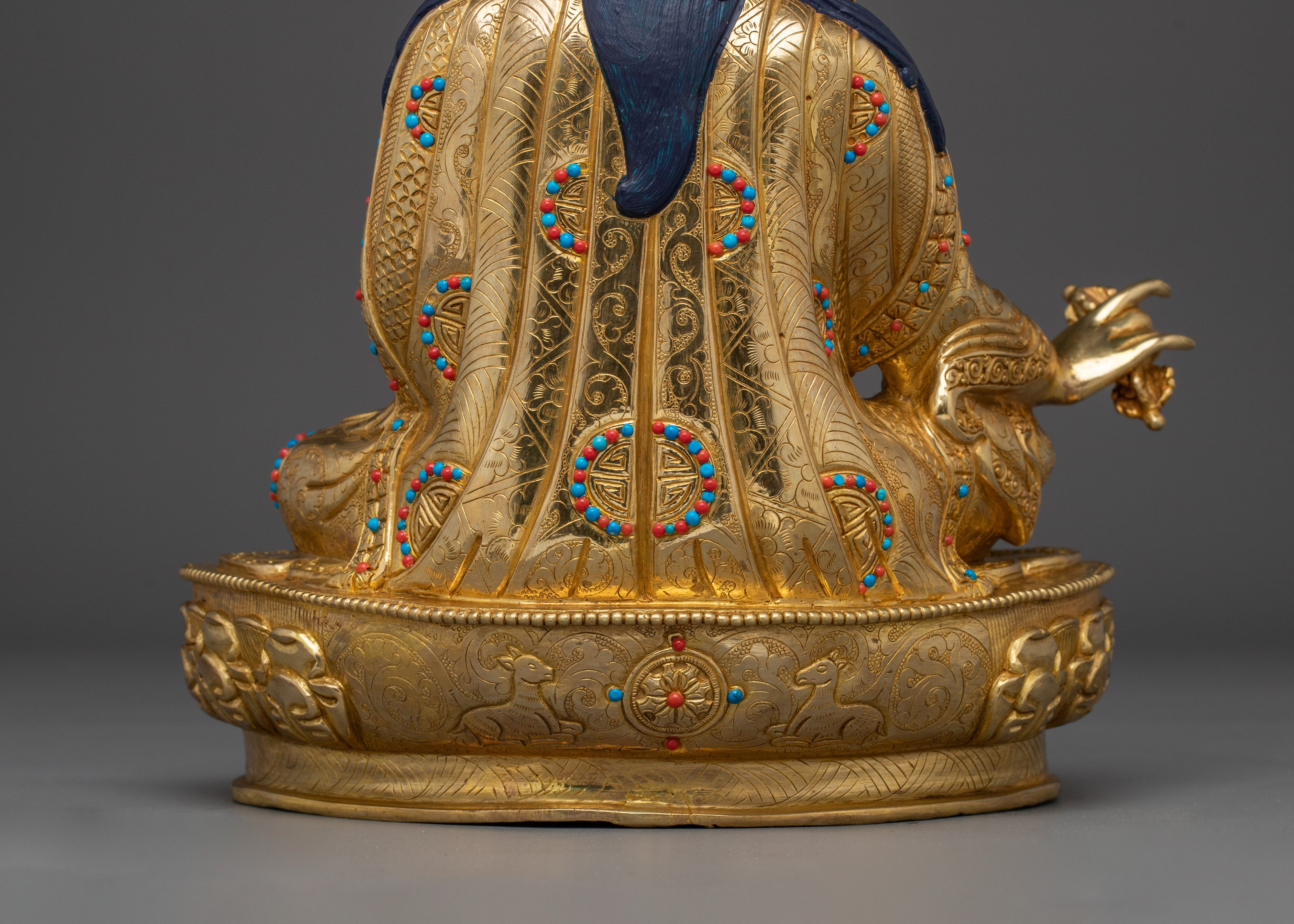 Buddhist Vajra Master Guru Rinpoche Statue | Handcrafted Artwork