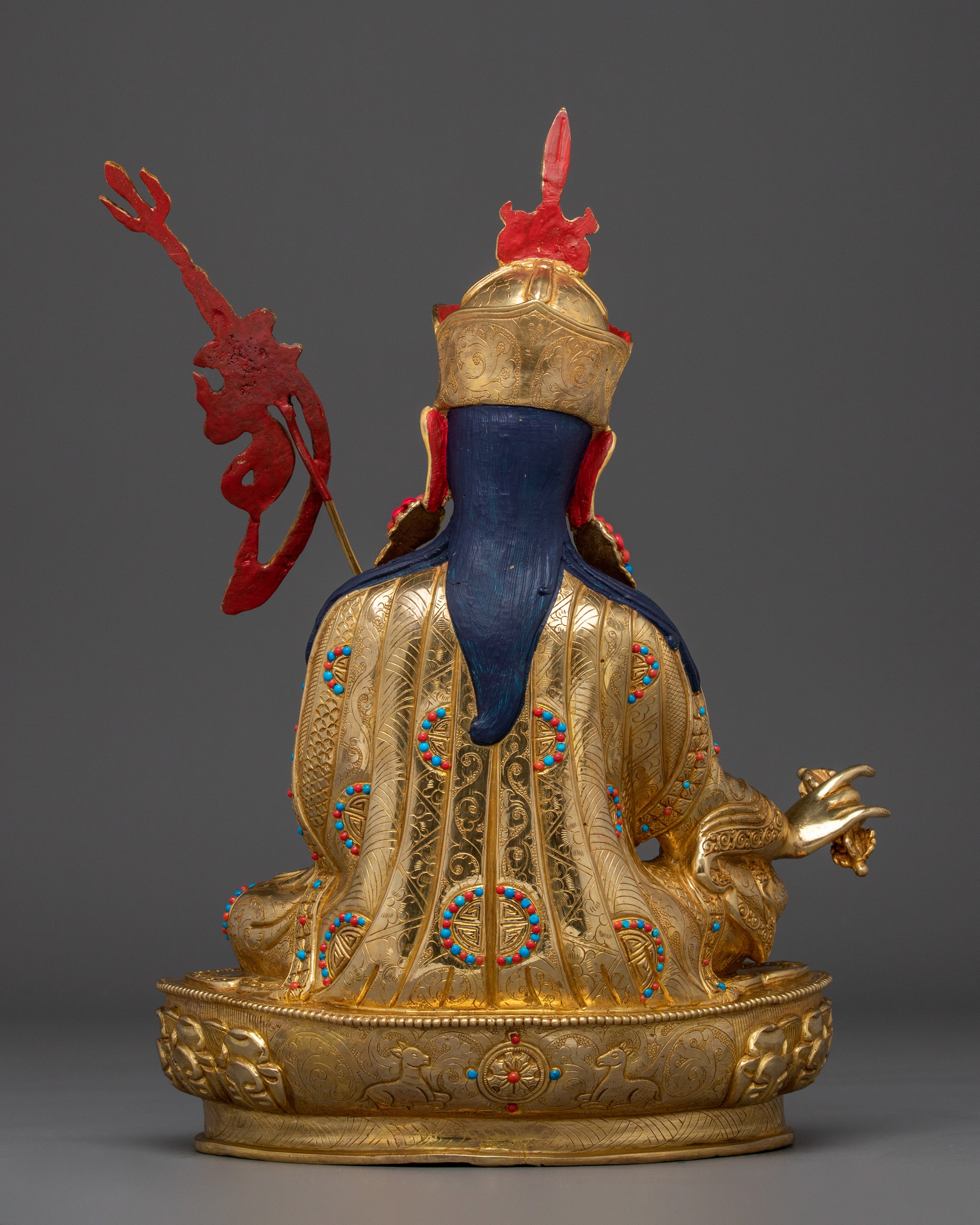 Buddhist Vajra Master Guru Rinpoche Statue | Handcrafted Artwork