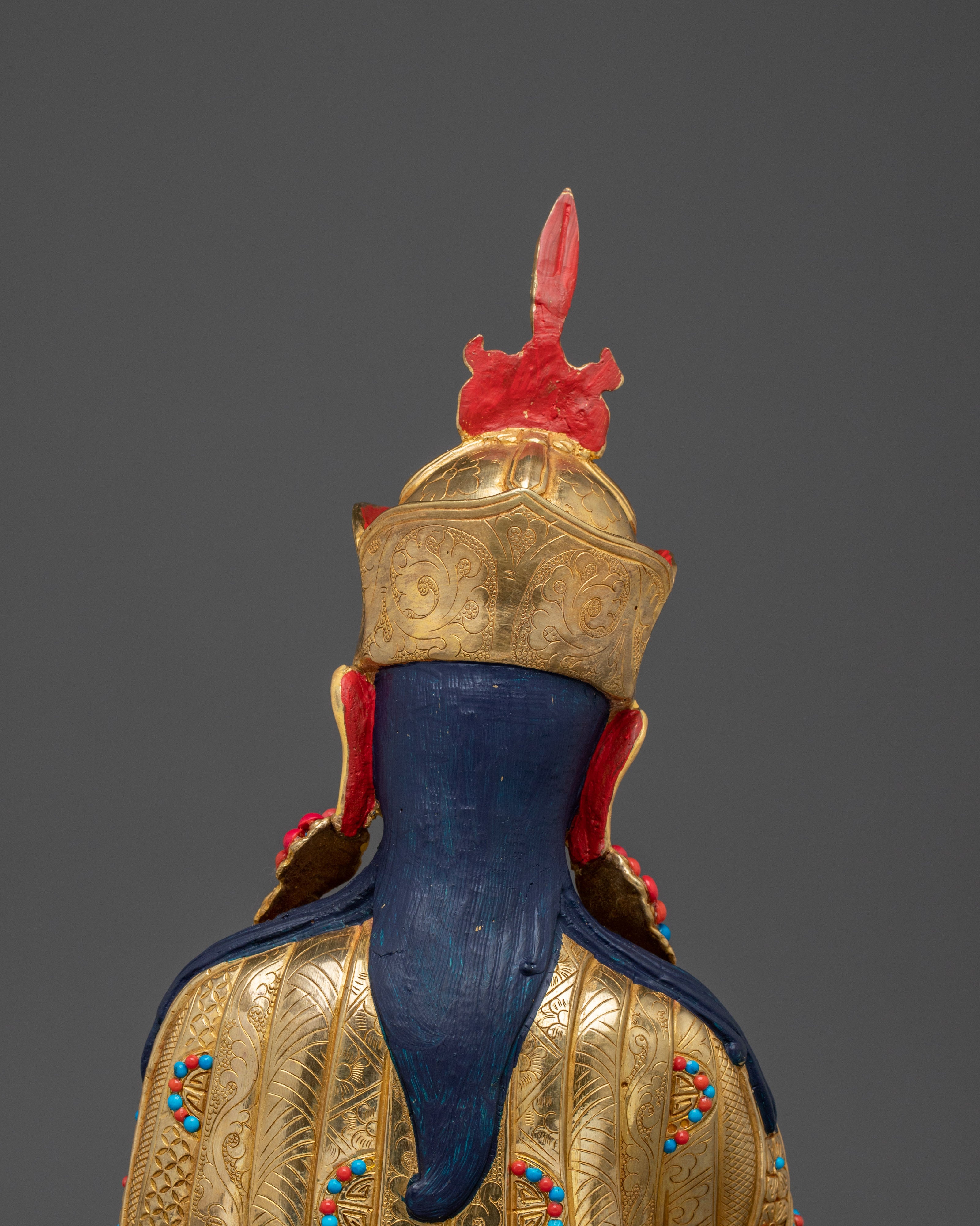 Buddhist Vajra Master Guru Rinpoche Statue | Handcrafted Artwork