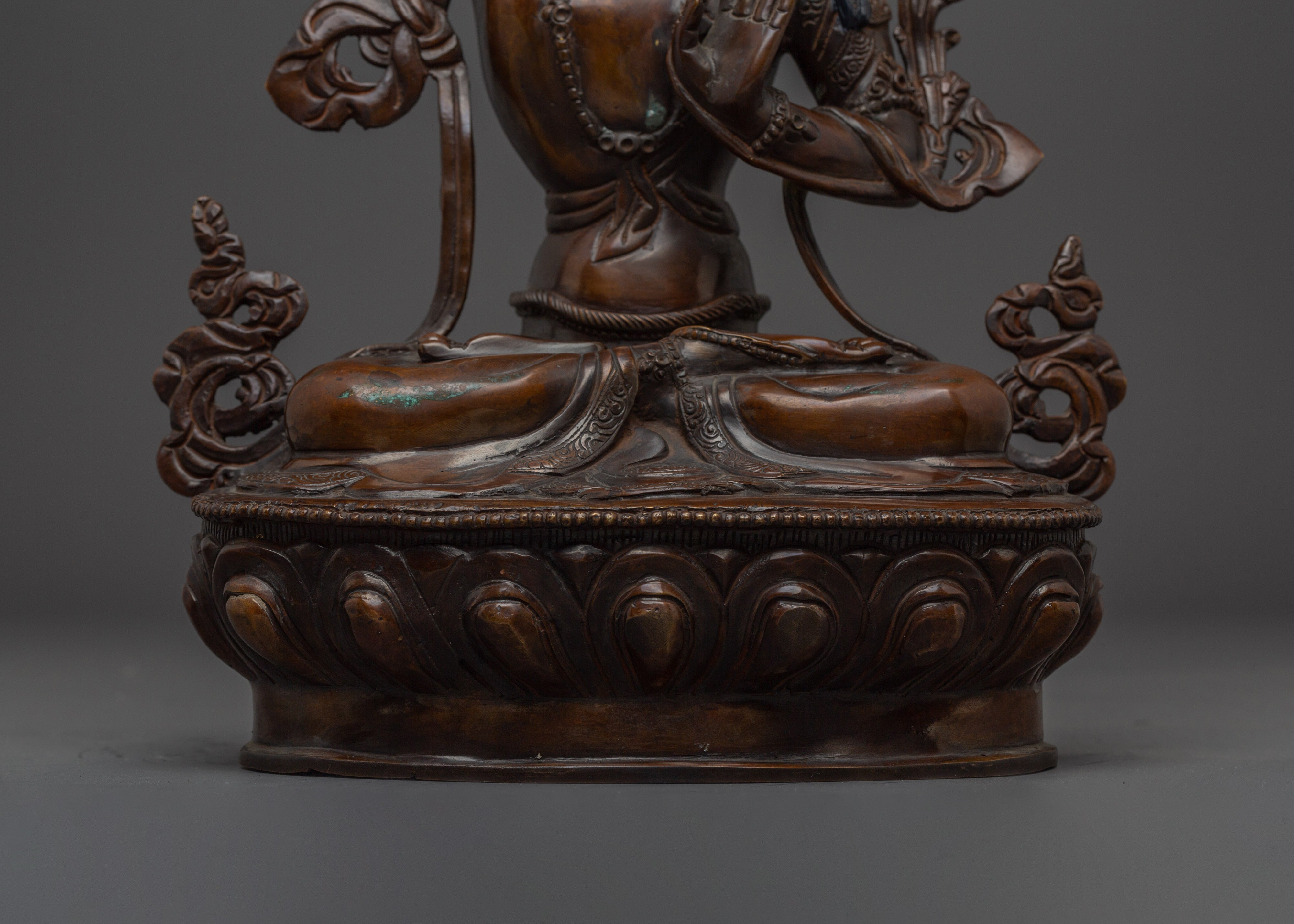 Religious Statue of Manjushri | Sculpture with Flaming Sword