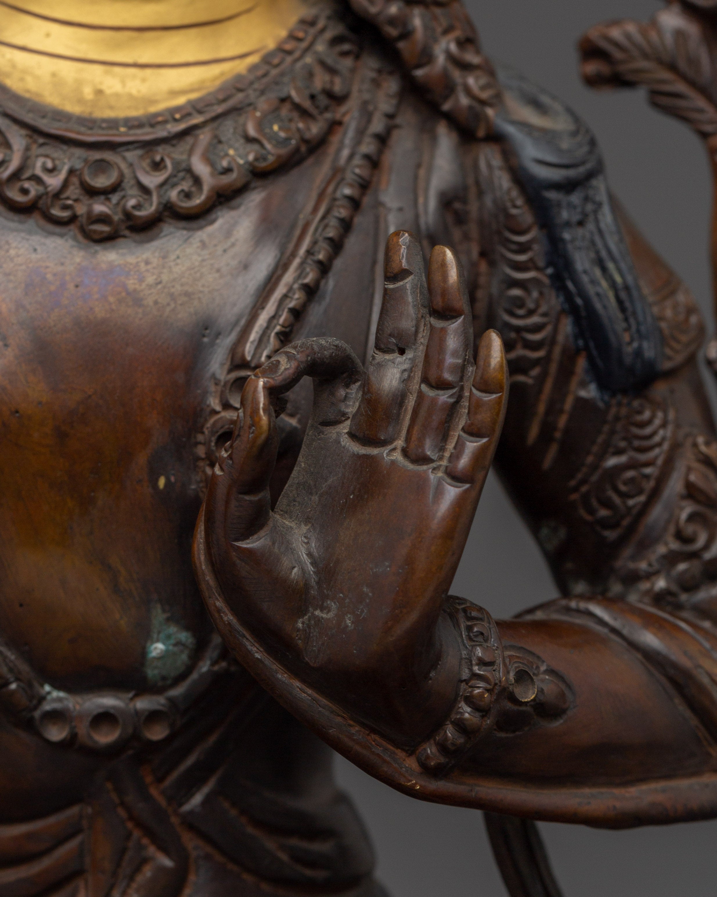 Religious Statue of Manjushri | Sculpture with Flaming Sword