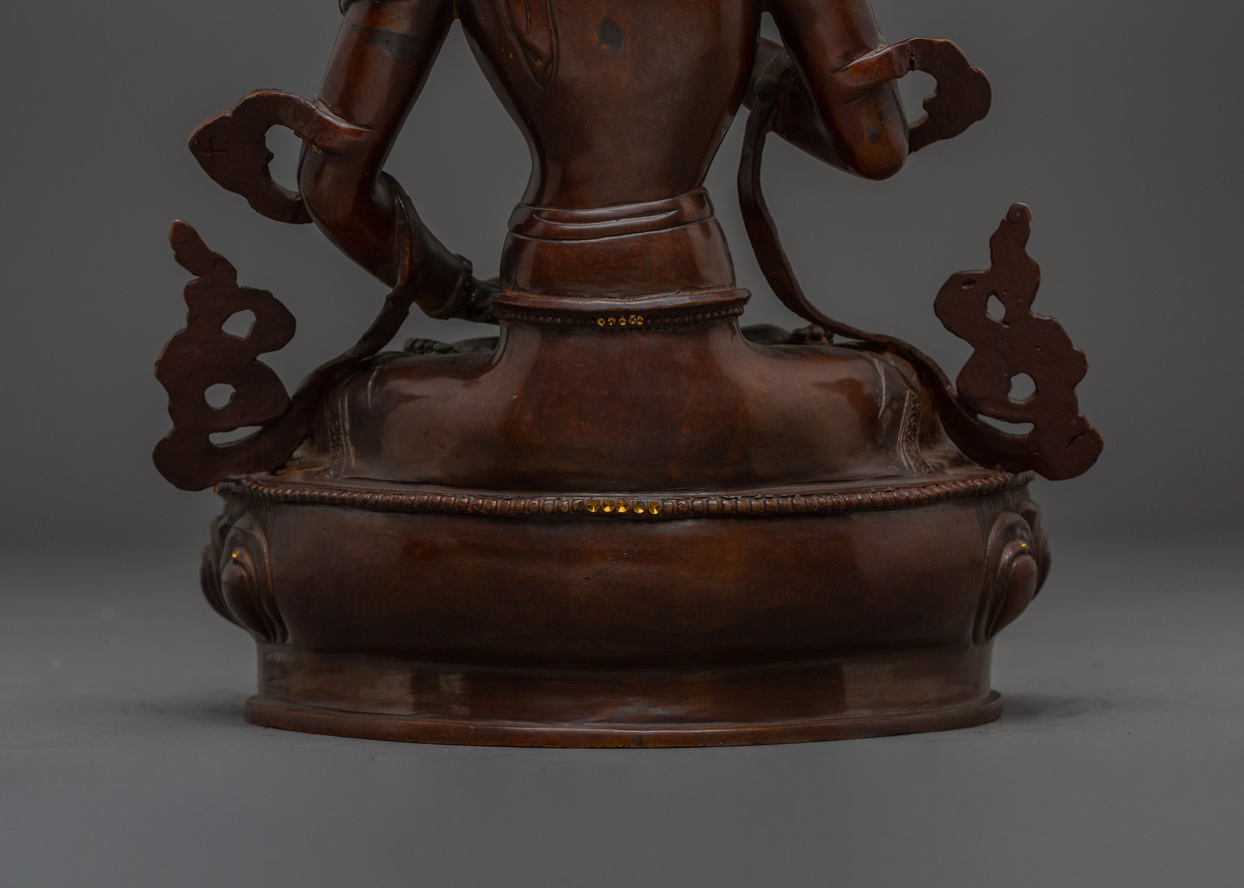 Buddhist Deity Vajrasattva Statue | Tibetan Purification Deity