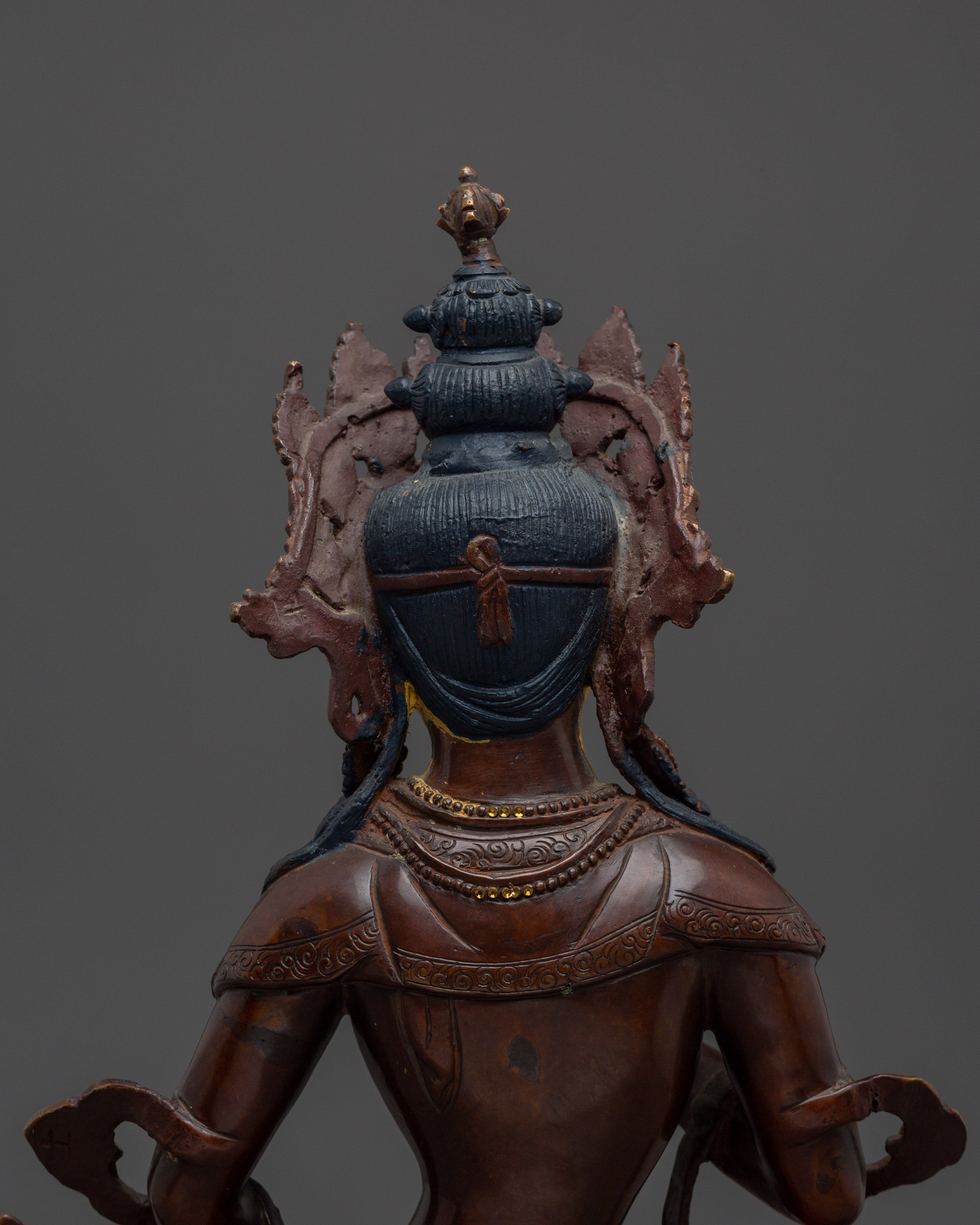 Buddhist Deity Vajrasattva Statue | Tibetan Purification Deity