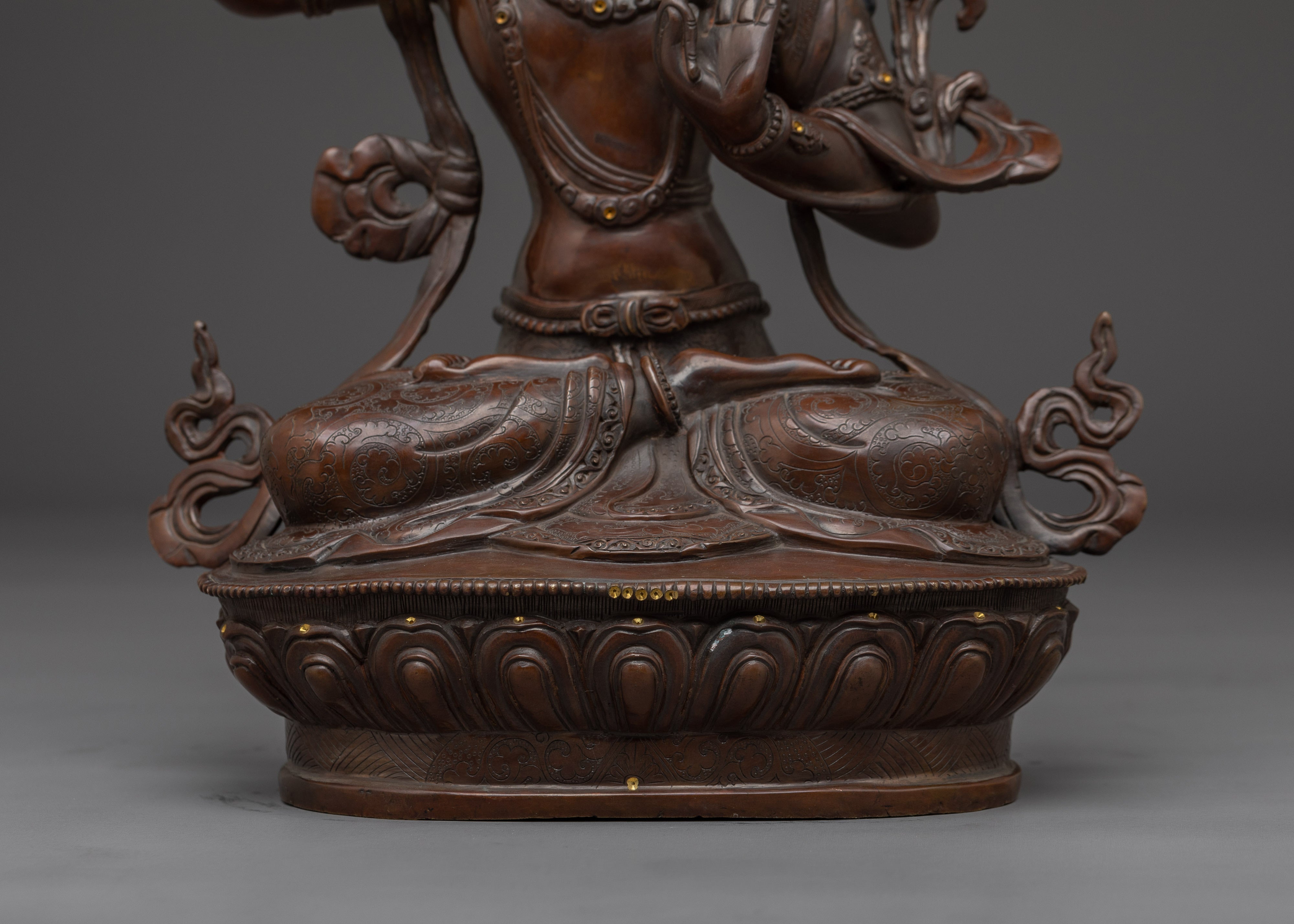 Buddhist wisdom deity Manjushri Art | Embodiment of Insight