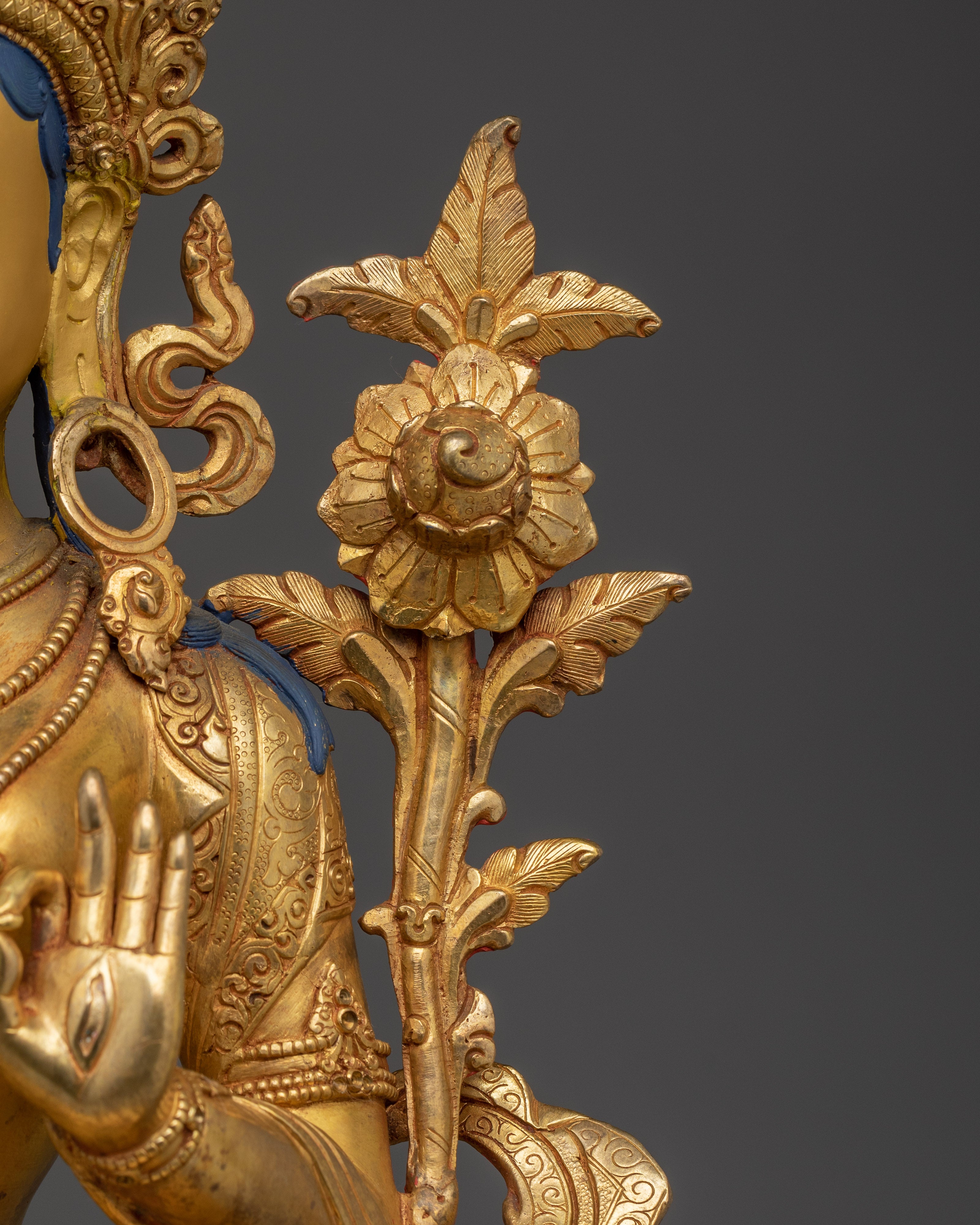 Buddhist Compassionate Goddess Sita Tara | Tibetan Art of White Tara