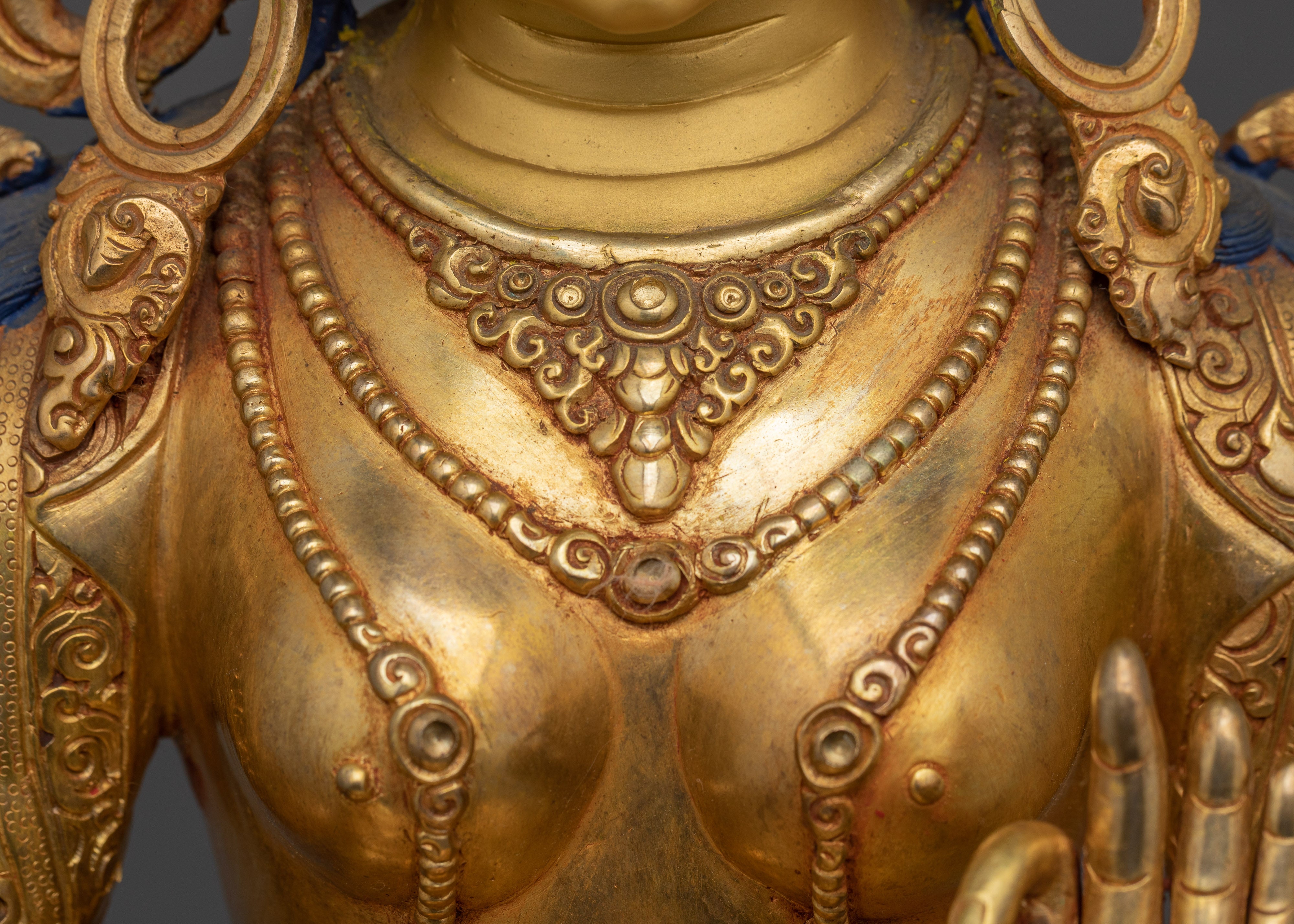 Buddhist Compassionate Goddess Sita Tara | Tibetan Art of White Tara