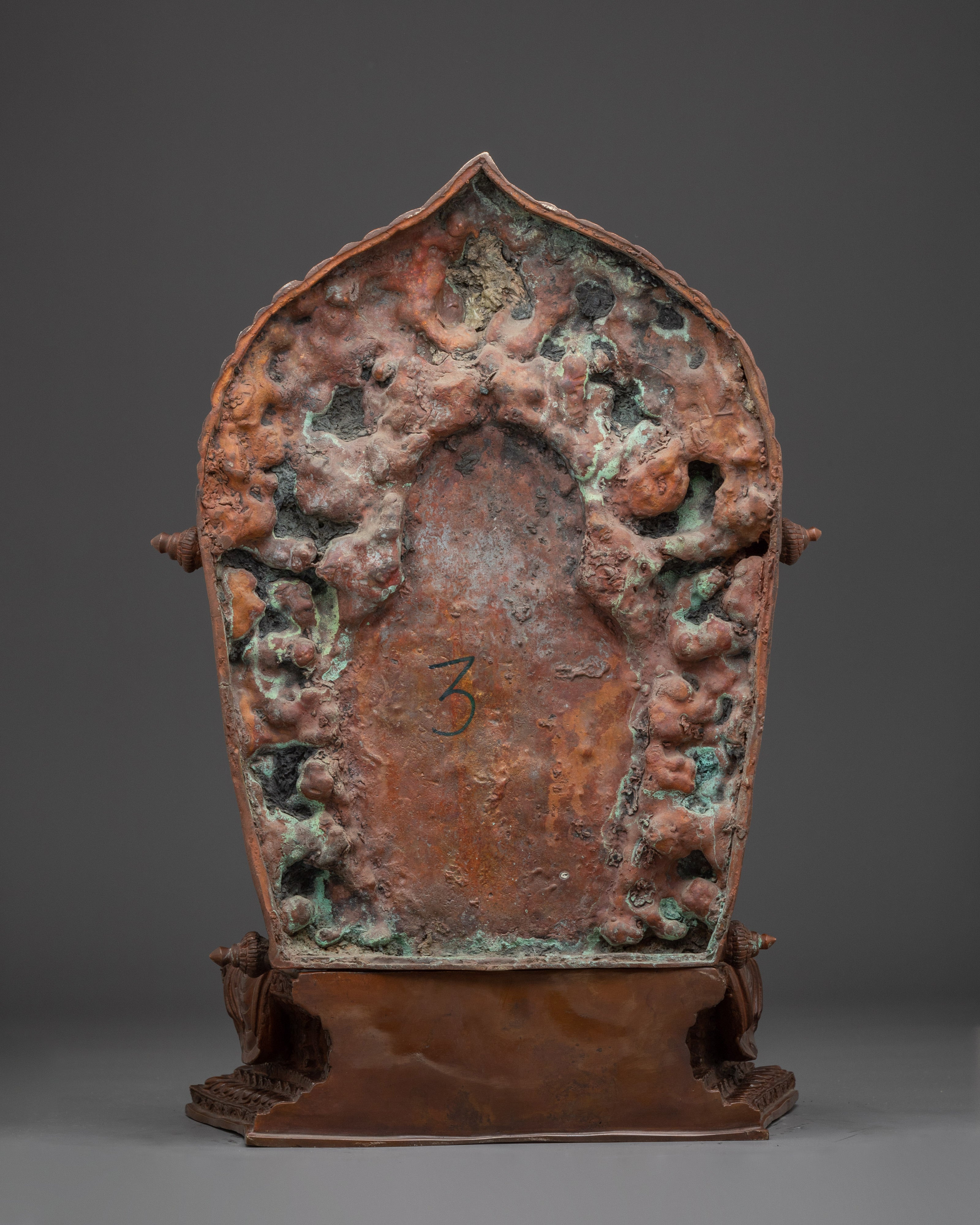 Handcrafted Amitayus Buddhist Copper Statue | Traditional Artwork