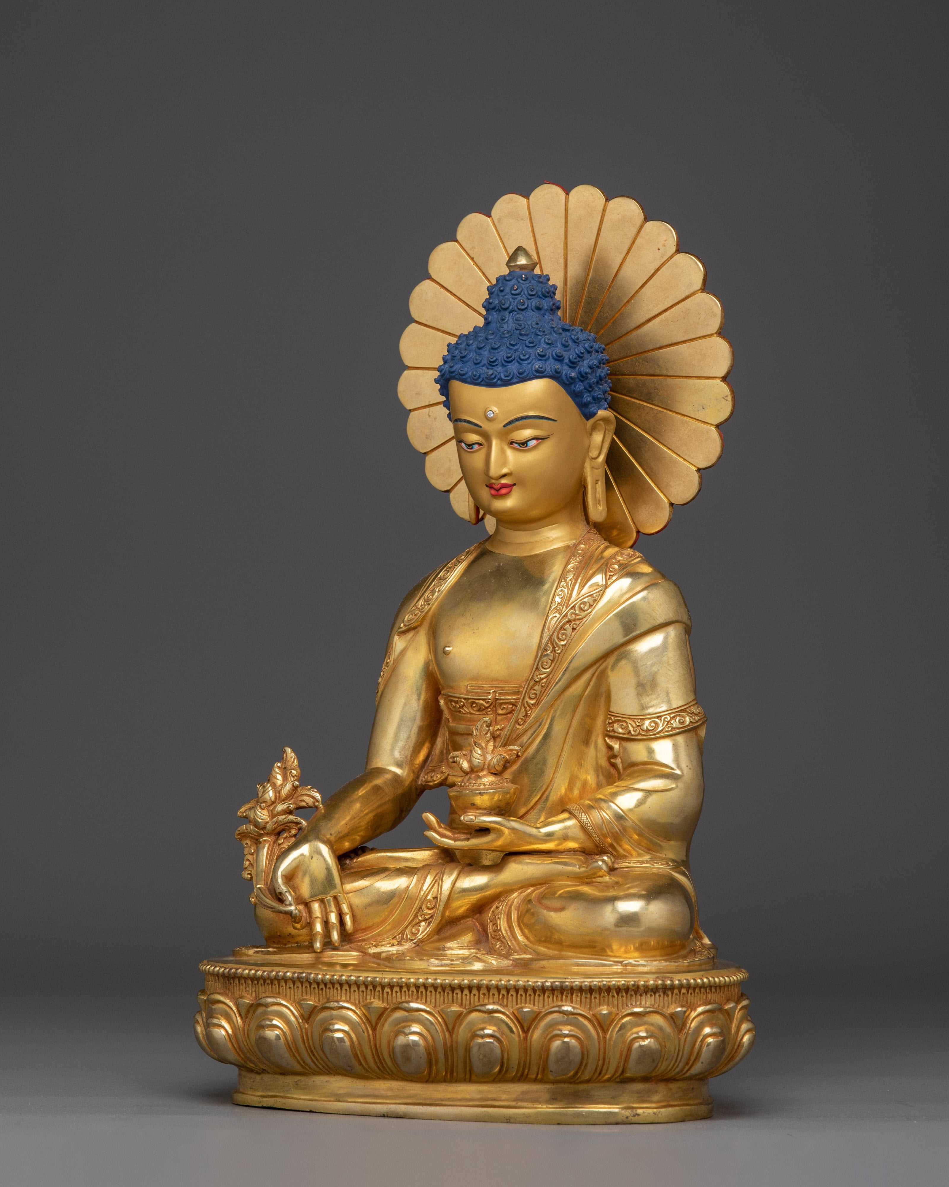 Traditional Buddhist Medicine Buddha Statue | Symbolizing healing and longevity