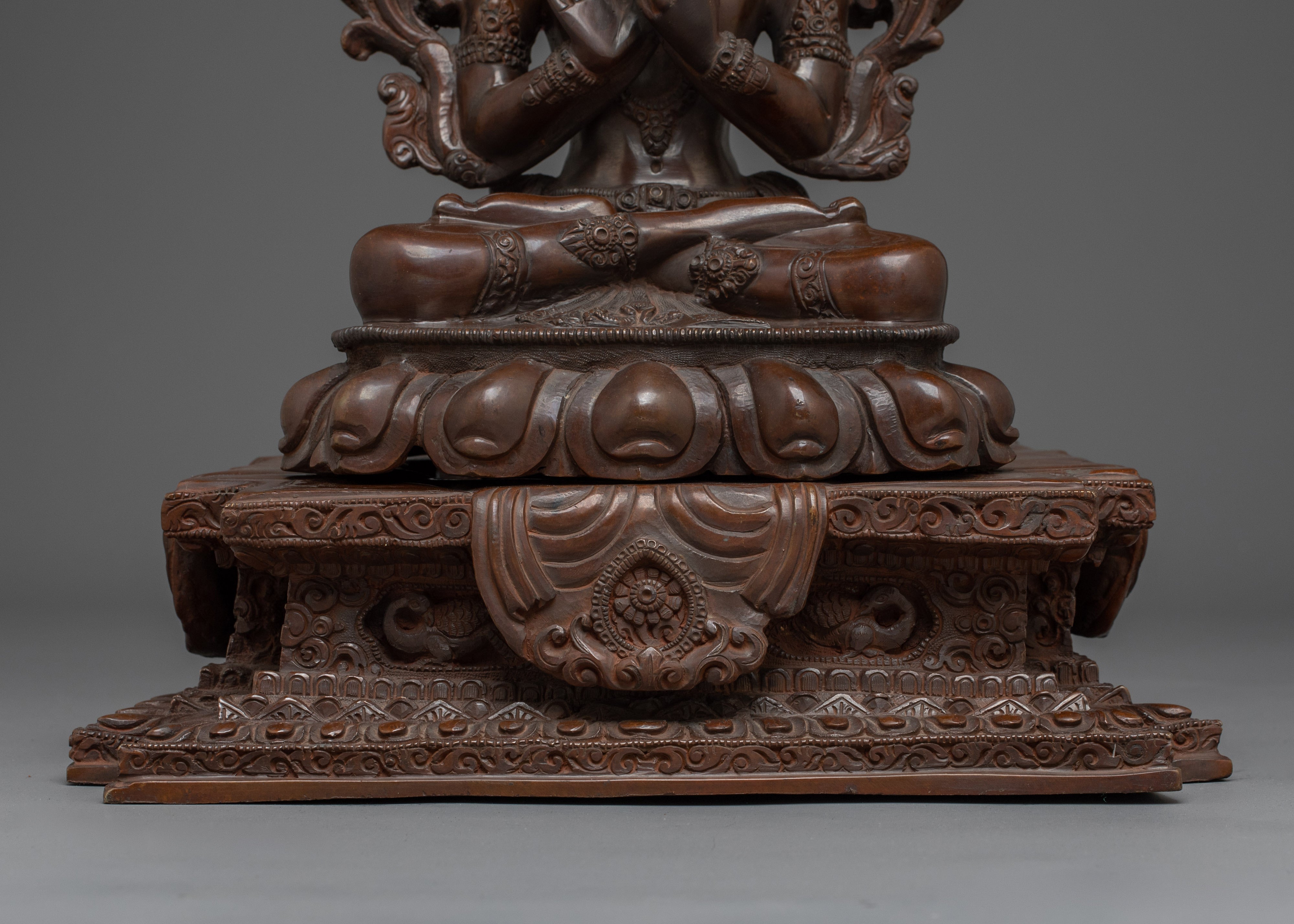 Wisdom Embodiment Manjushri Statue | Himalayan Handcrafted Artwork