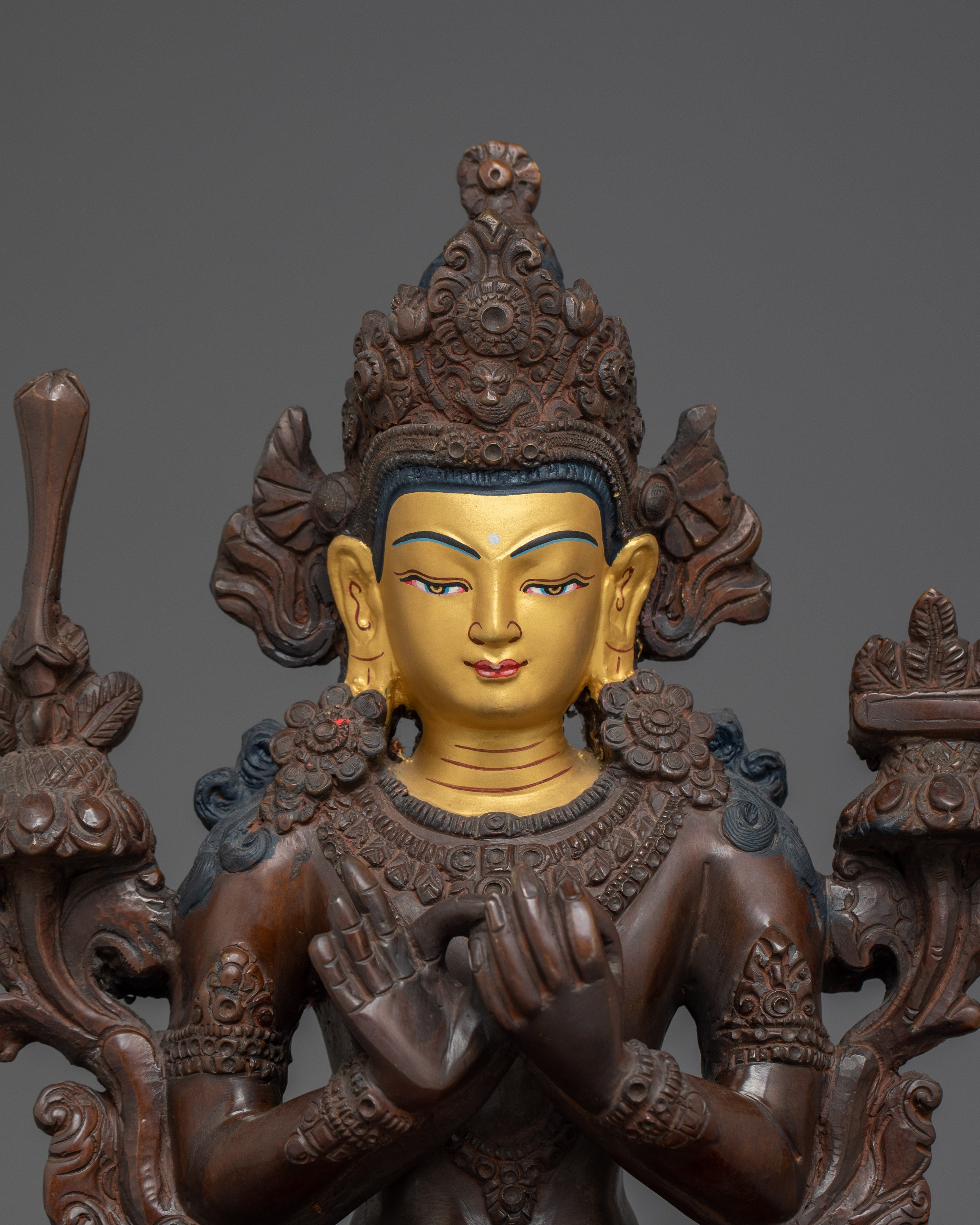 Wisdom Embodiment Manjushri Statue | Himalayan Handcrafted Artwork