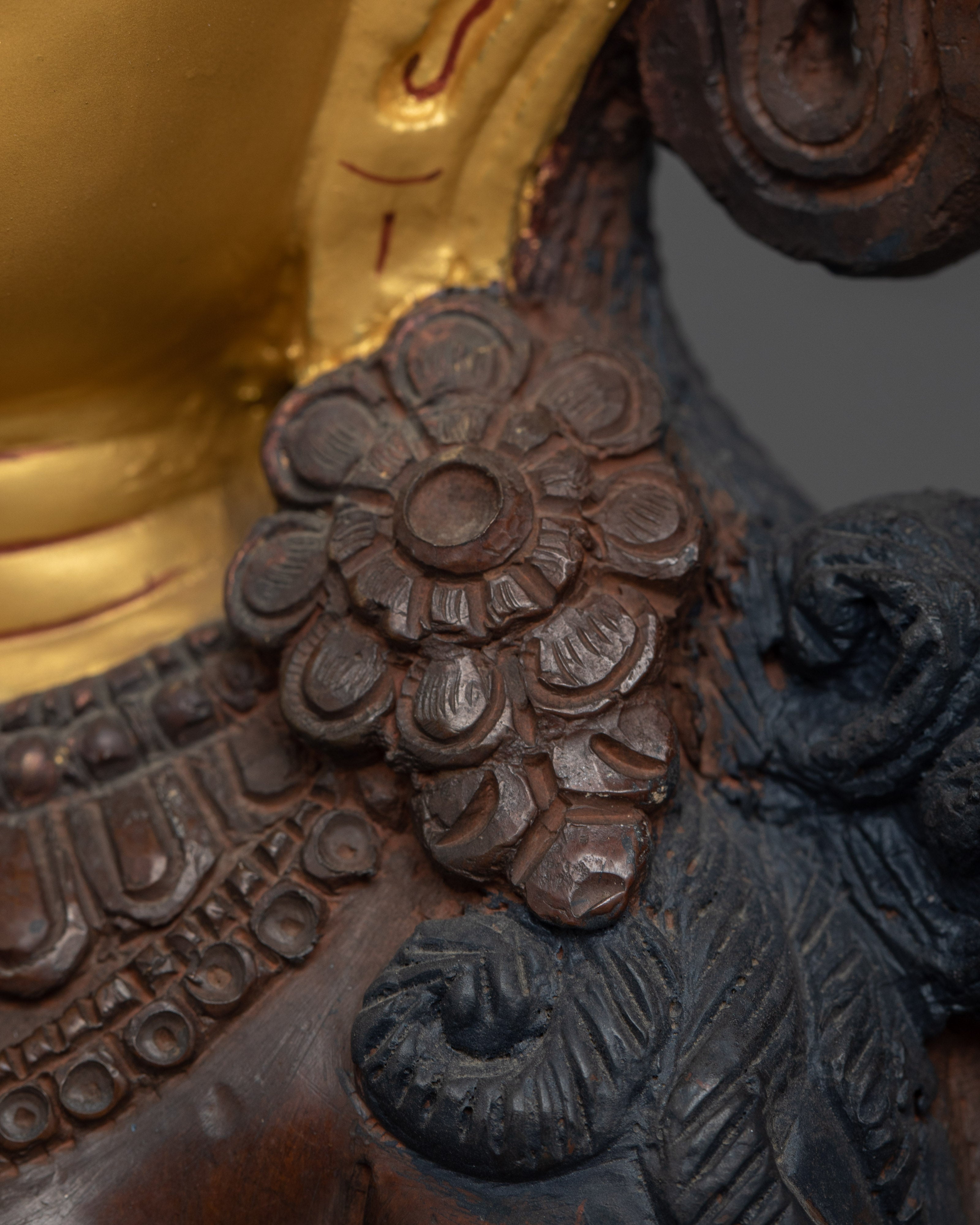 Oxidized Prajnaparamita Statue | Embodiment of Wisdom