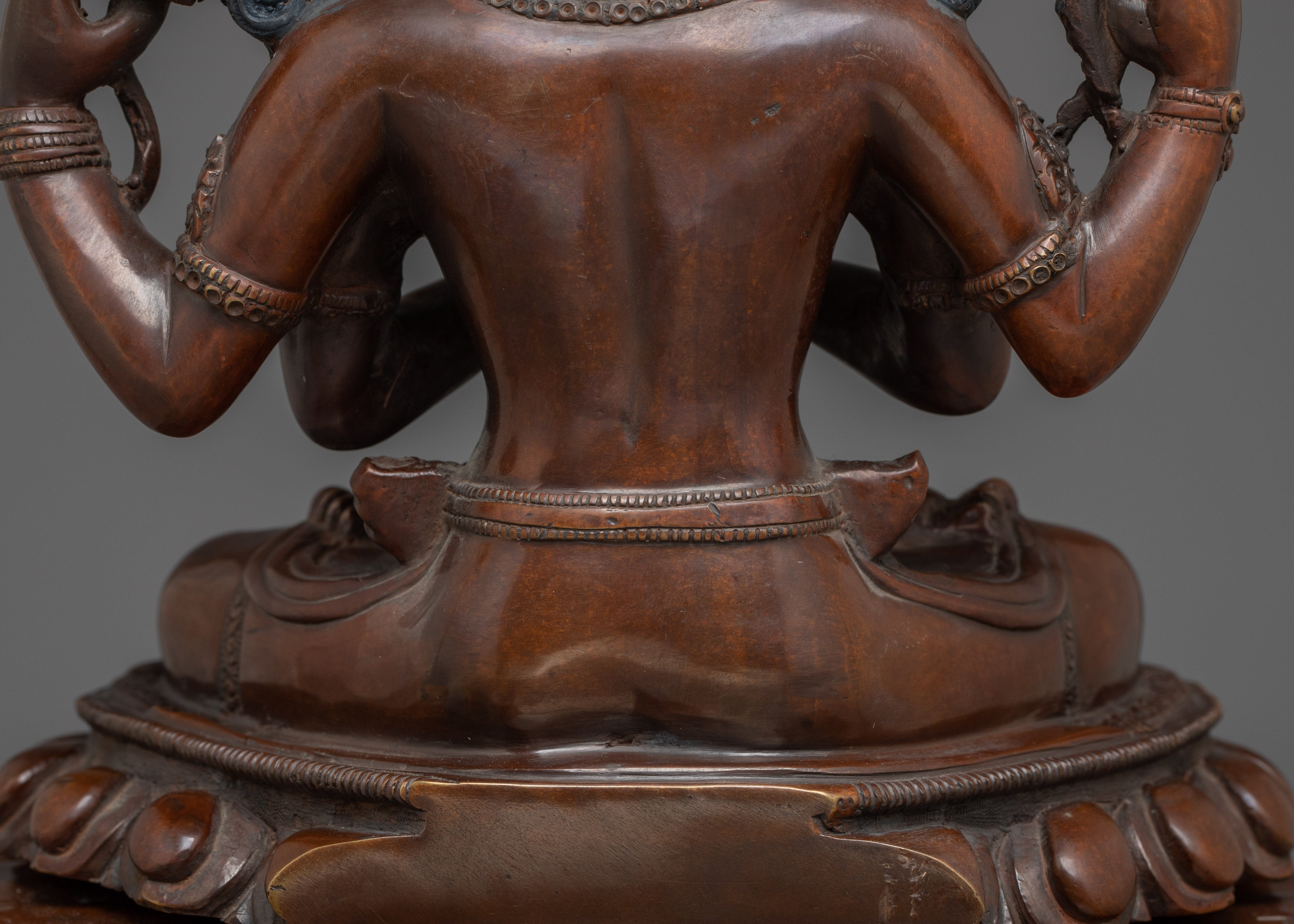 Oxidized Prajnaparamita Statue | Embodiment of Wisdom
