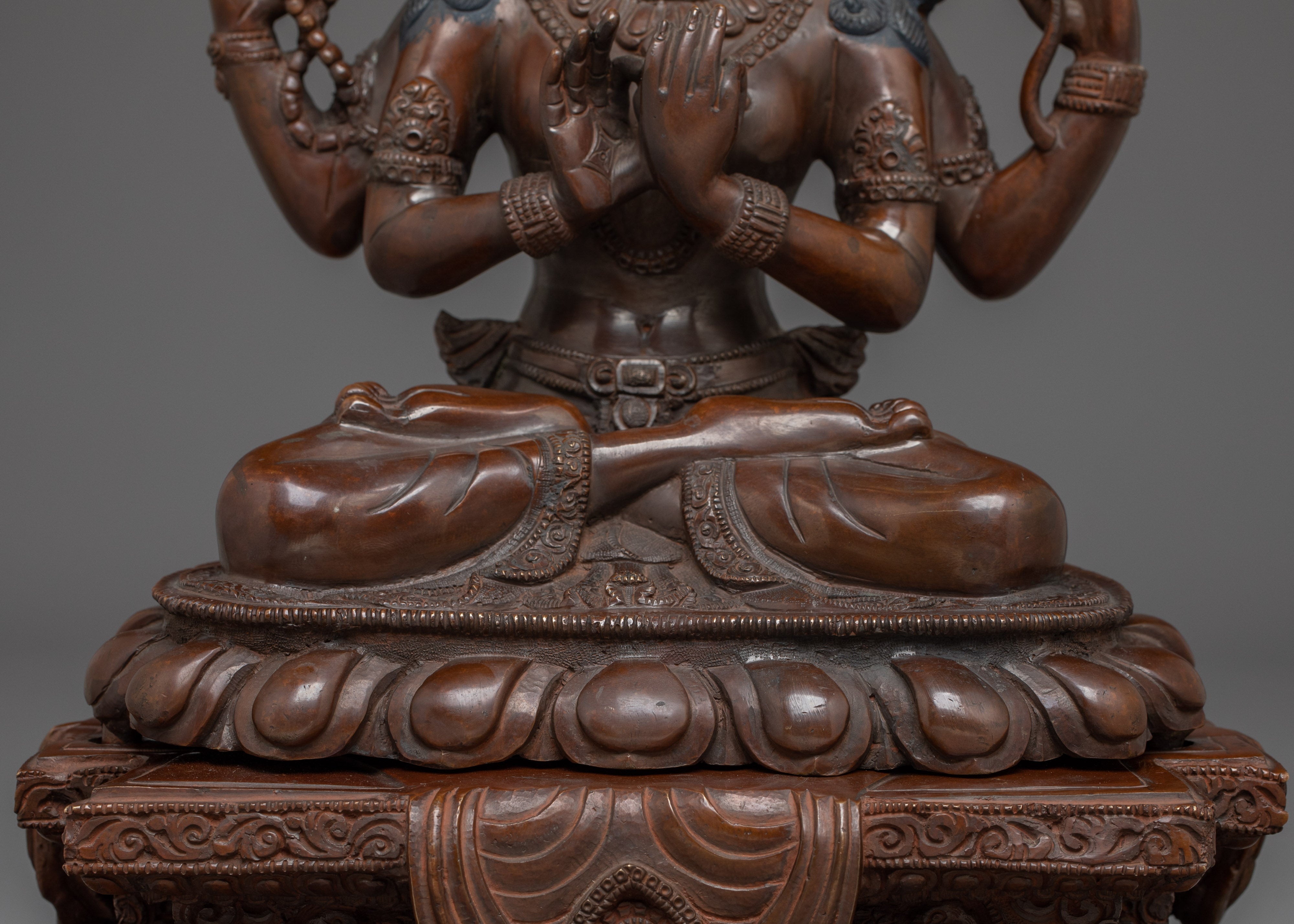 Oxidized Prajnaparamita Statue | Embodiment of Wisdom