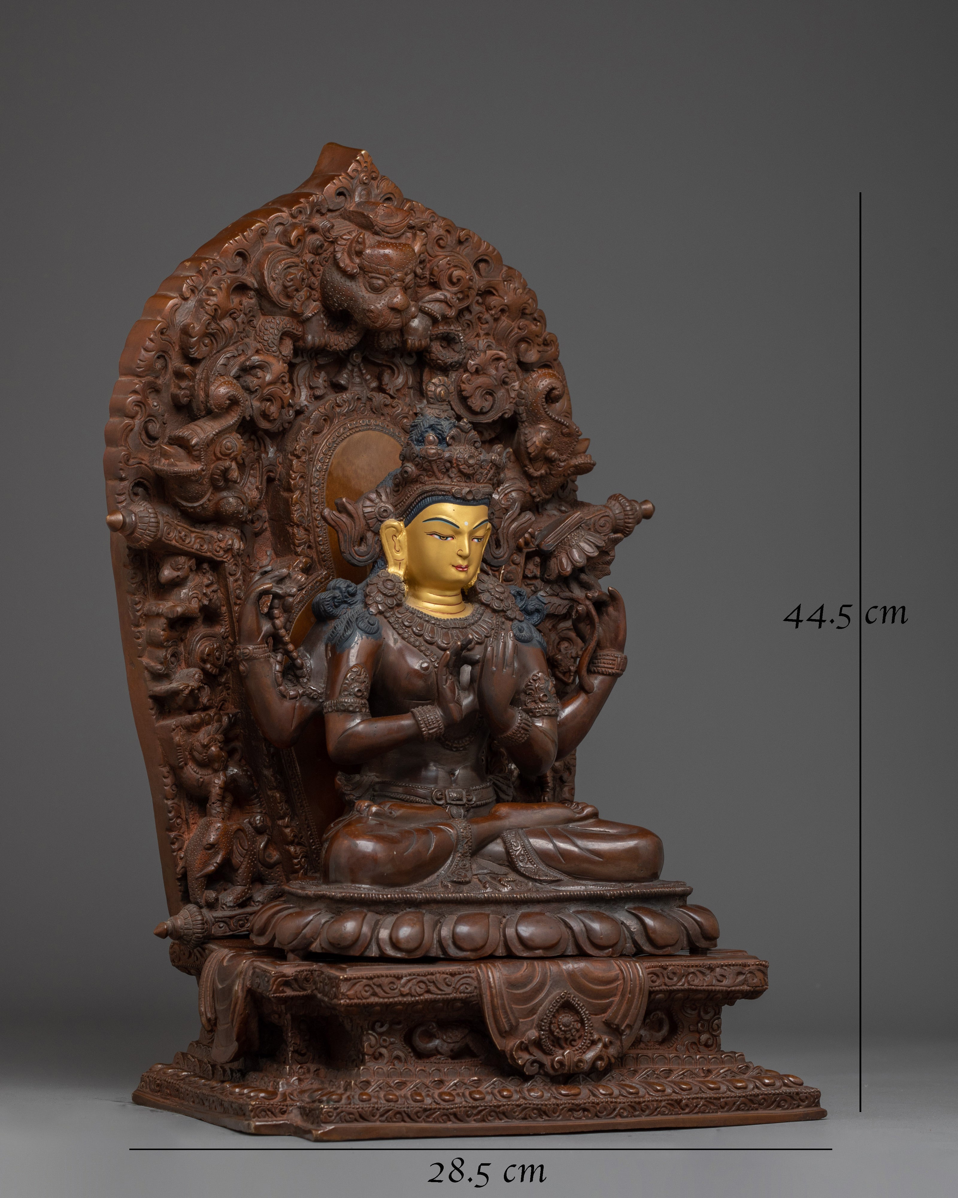 oxidized-prajna-paramita-statue
