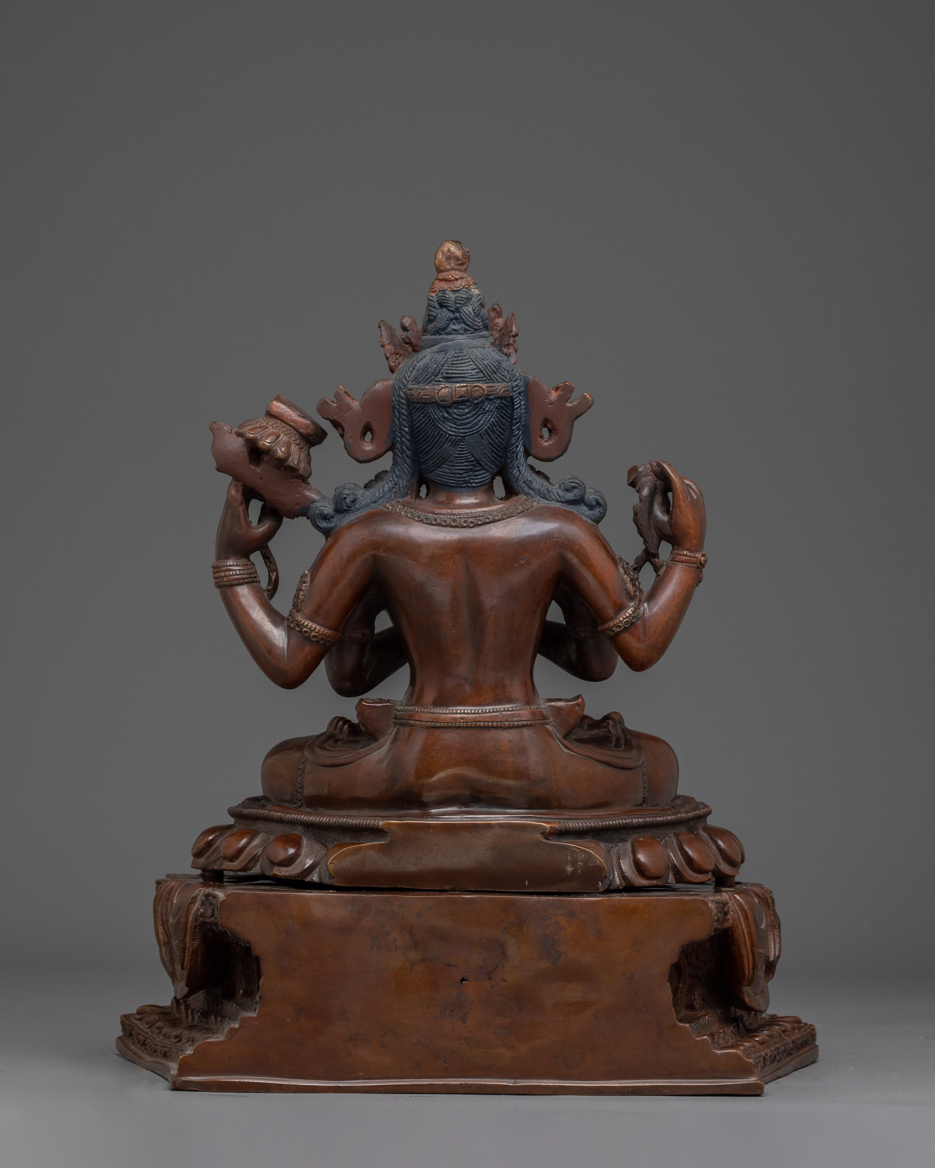 Oxidized Prajnaparamita Statue | Embodiment of Wisdom
