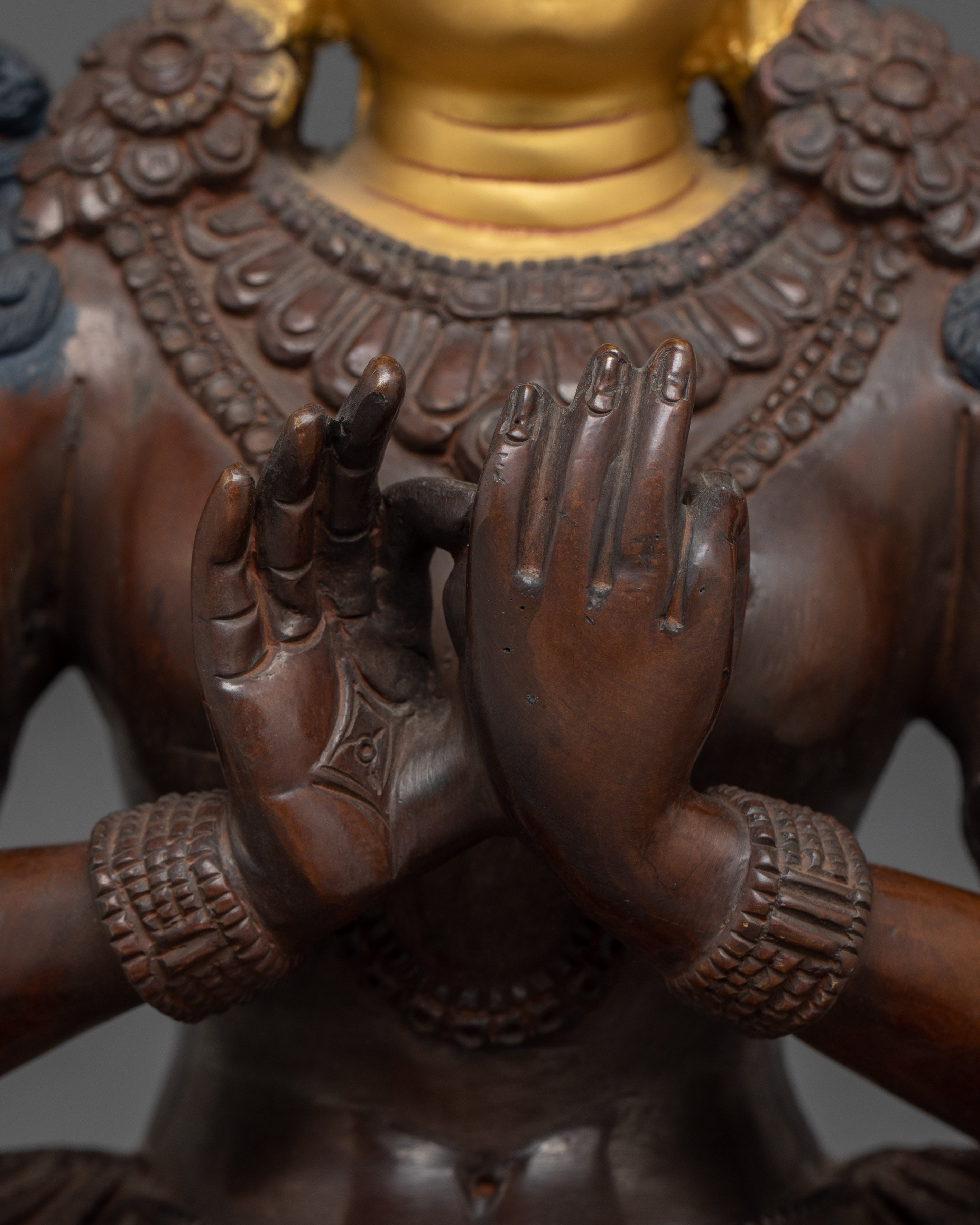 Oxidized Prajnaparamita Statue | Embodiment of Wisdom