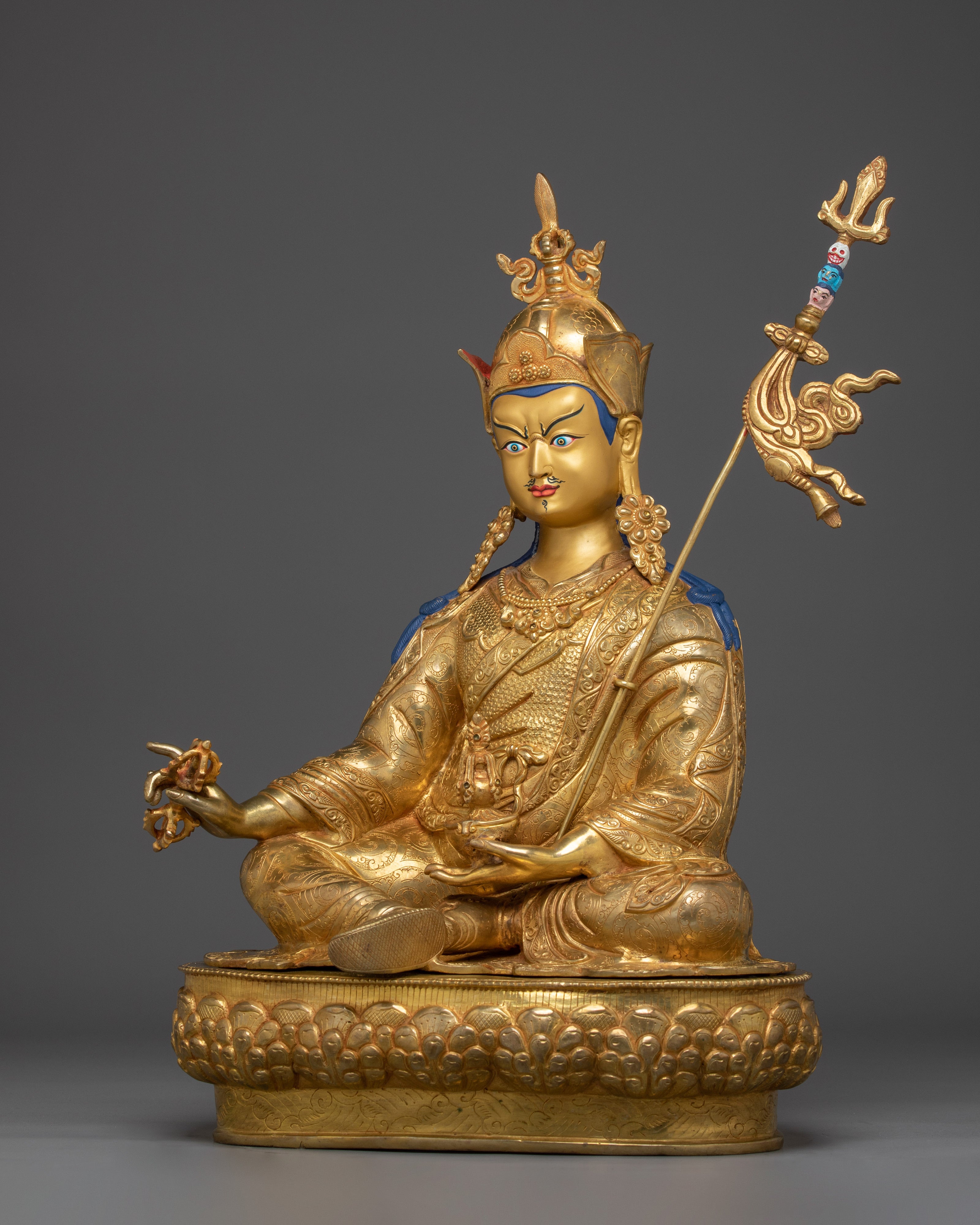 Himalayan Guru Rinpoche Statue | Padmasambhava Handmade Artwork