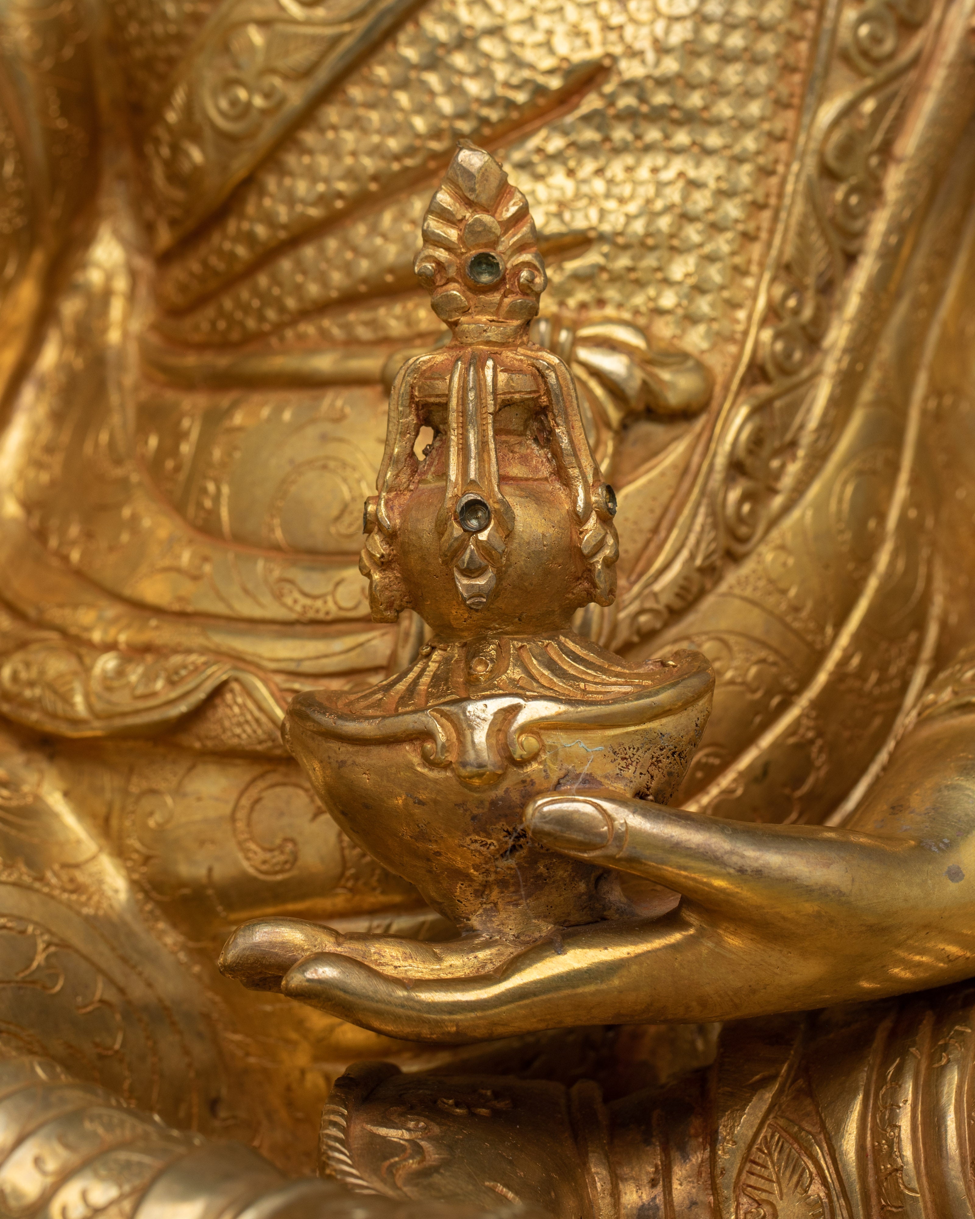 Himalayan Guru Rinpoche Statue | Padmasambhava Handmade Artwork