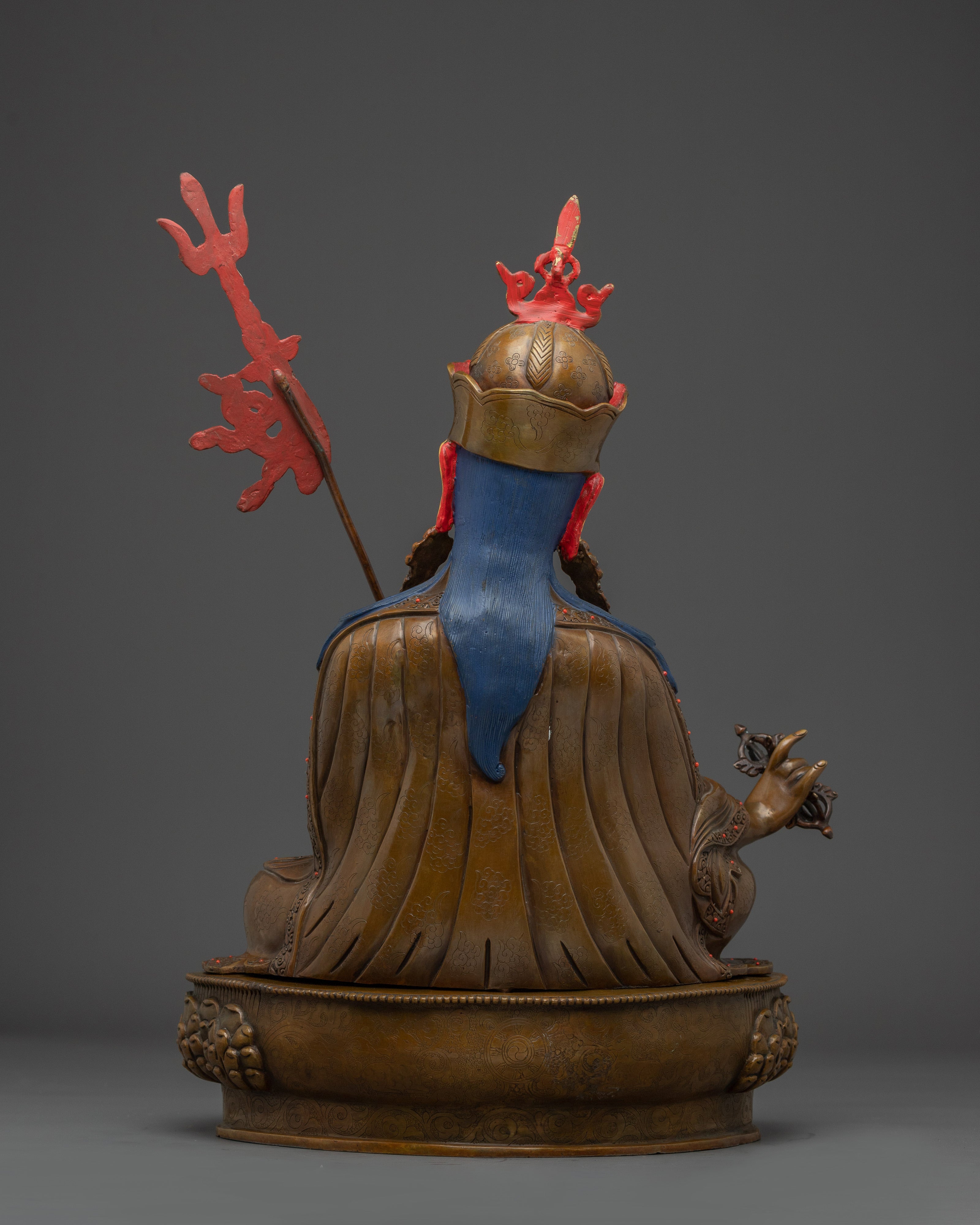 Guru Rinpoche Oxidized Copper Statue | Spiritual Wisdom and Power in Your Space