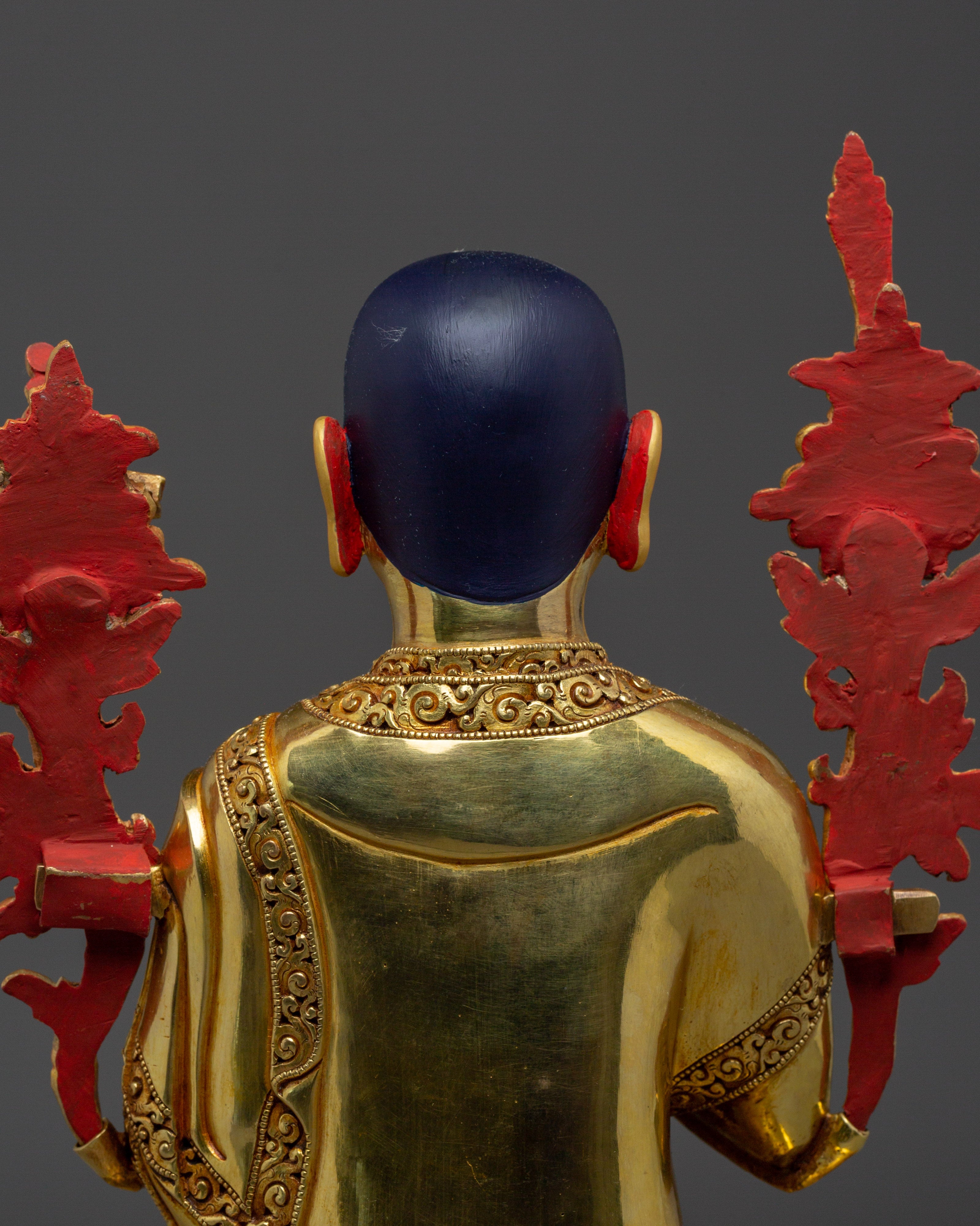 Gold Gilded Copper Statues of Tsongkhapa, Je Gyaltsab, and Je Khedrup | Perfect for your Altar