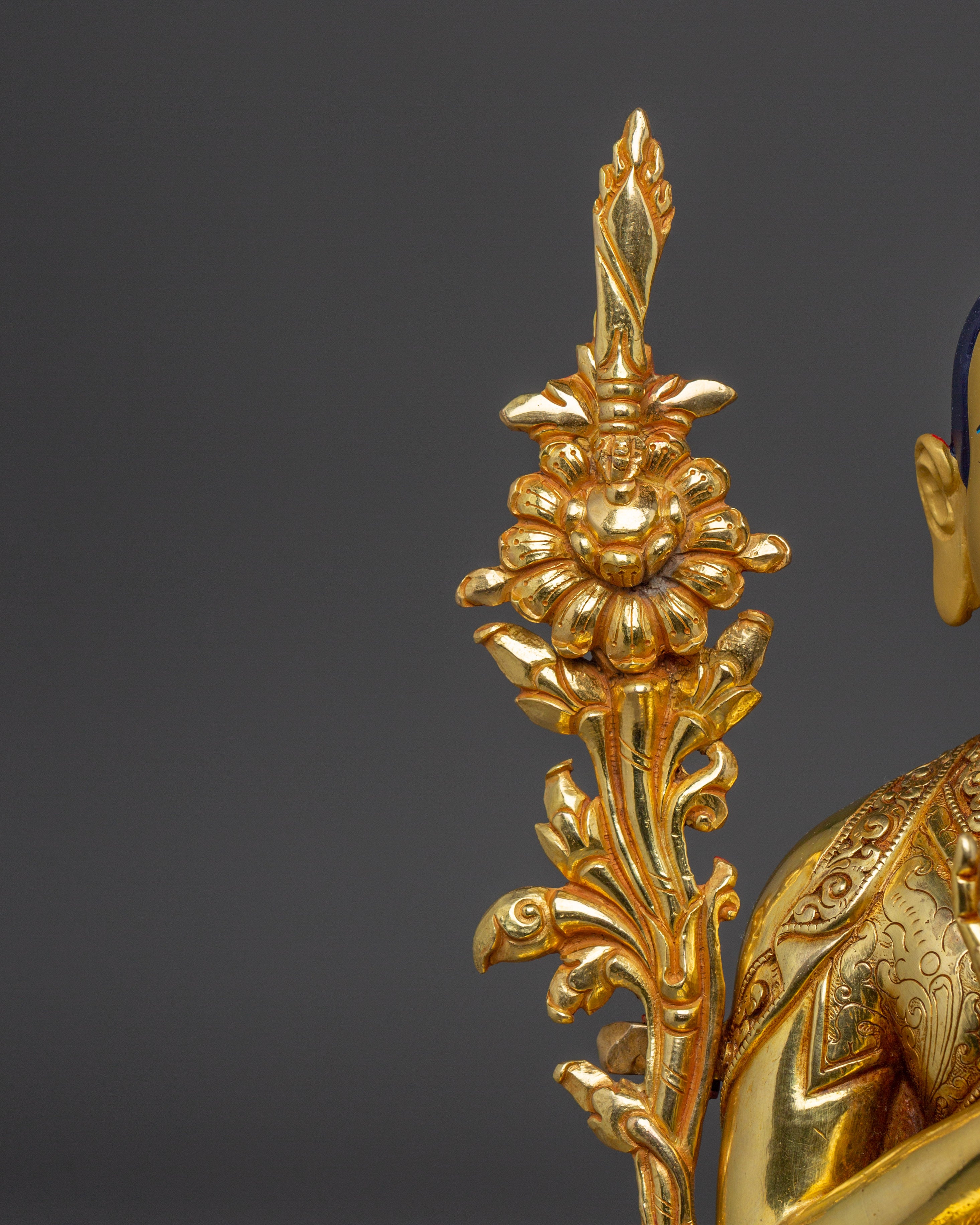 Gold Gilded Copper Statues of Tsongkhapa, Je Gyaltsab, and Je Khedrup | Perfect for your Altar