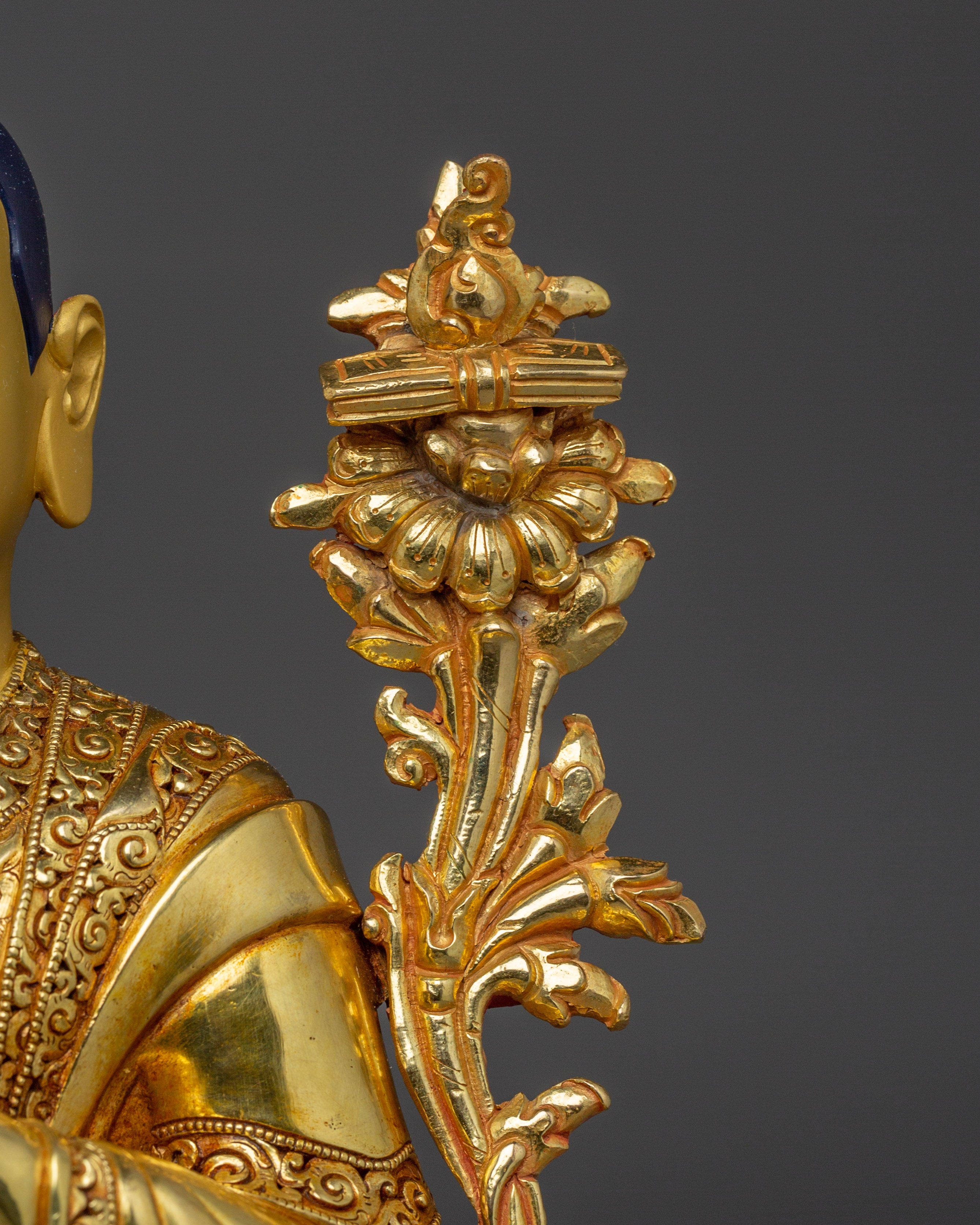Gold Gilded Copper Statues of Tsongkhapa, Je Gyaltsab, and Je Khedrup | Perfect for your Altar