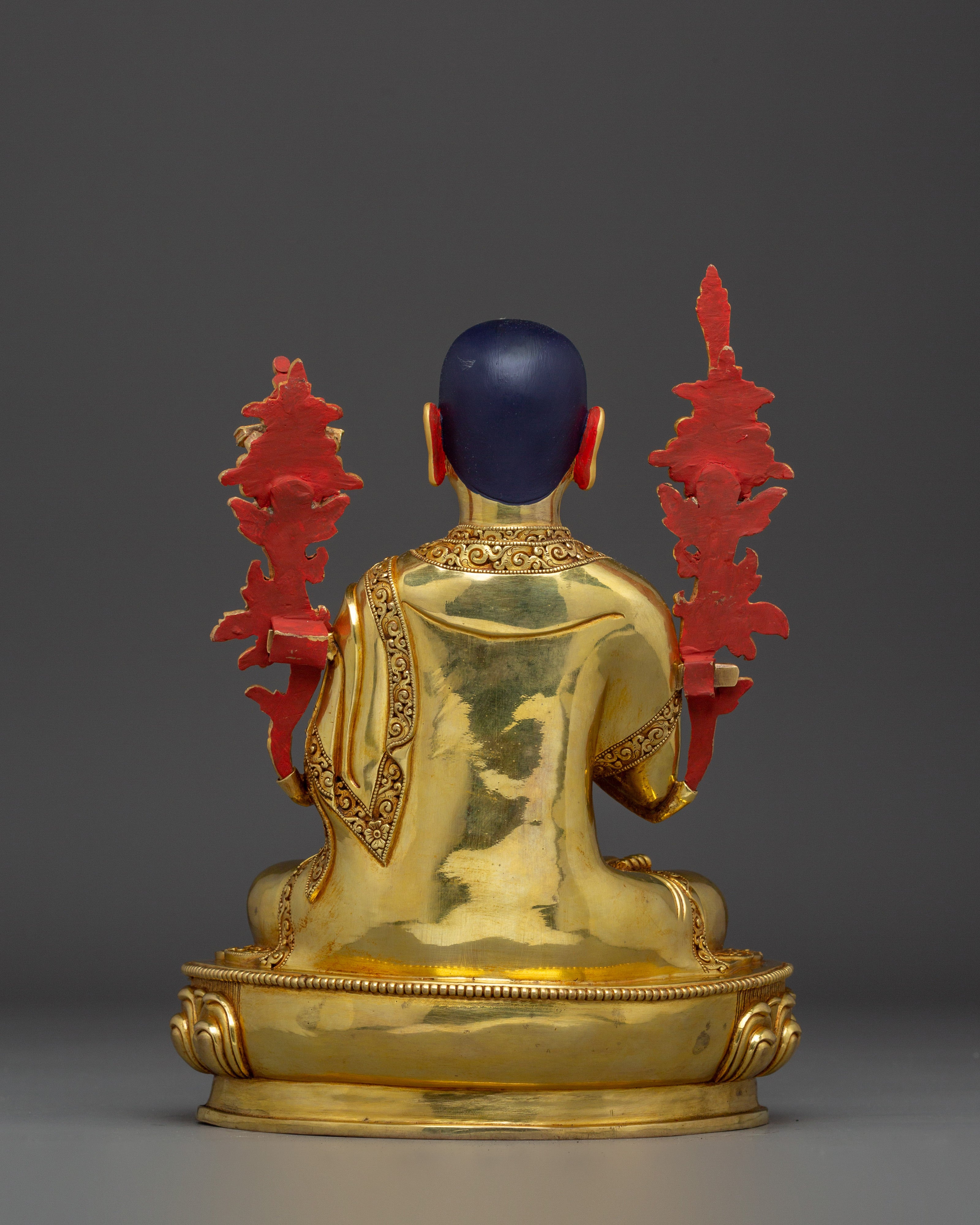 Gold Gilded Copper Statues of Tsongkhapa, Je Gyaltsab, and Je Khedrup | Perfect for your Altar