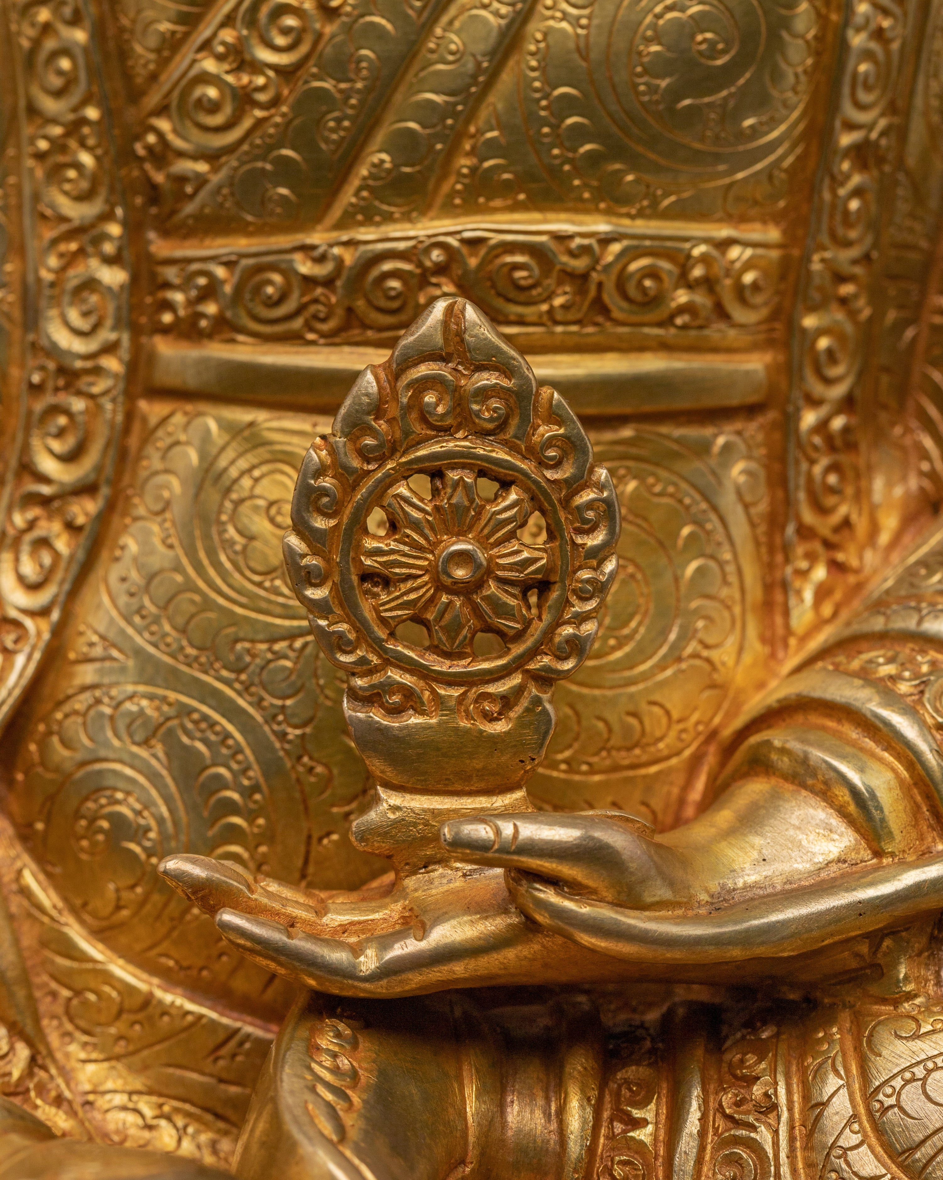 Guru Rinpoche Set Statue | Buddhist Handcrafted Decor