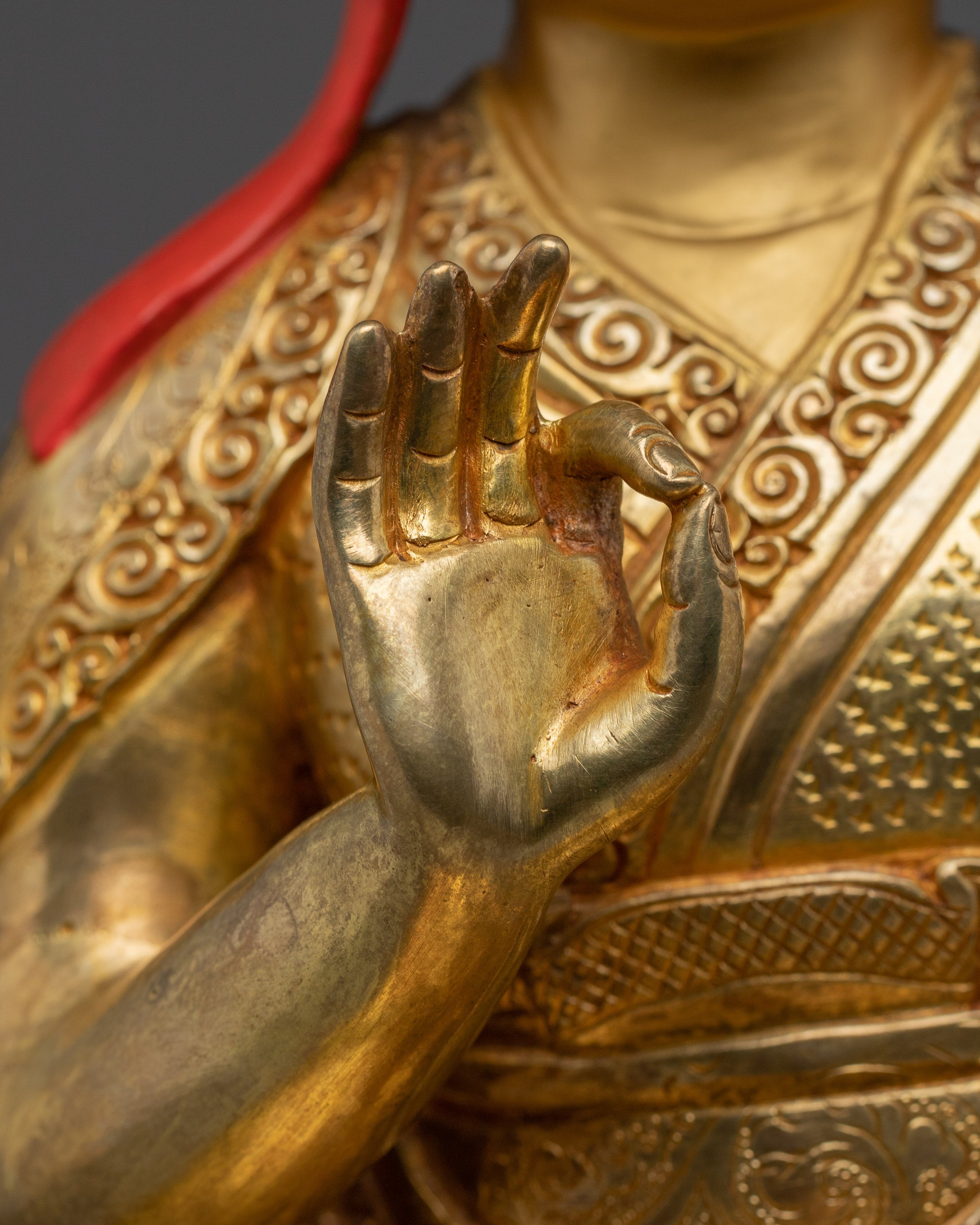 Guru Rinpoche Set Statue | Buddhist Handcrafted Decor
