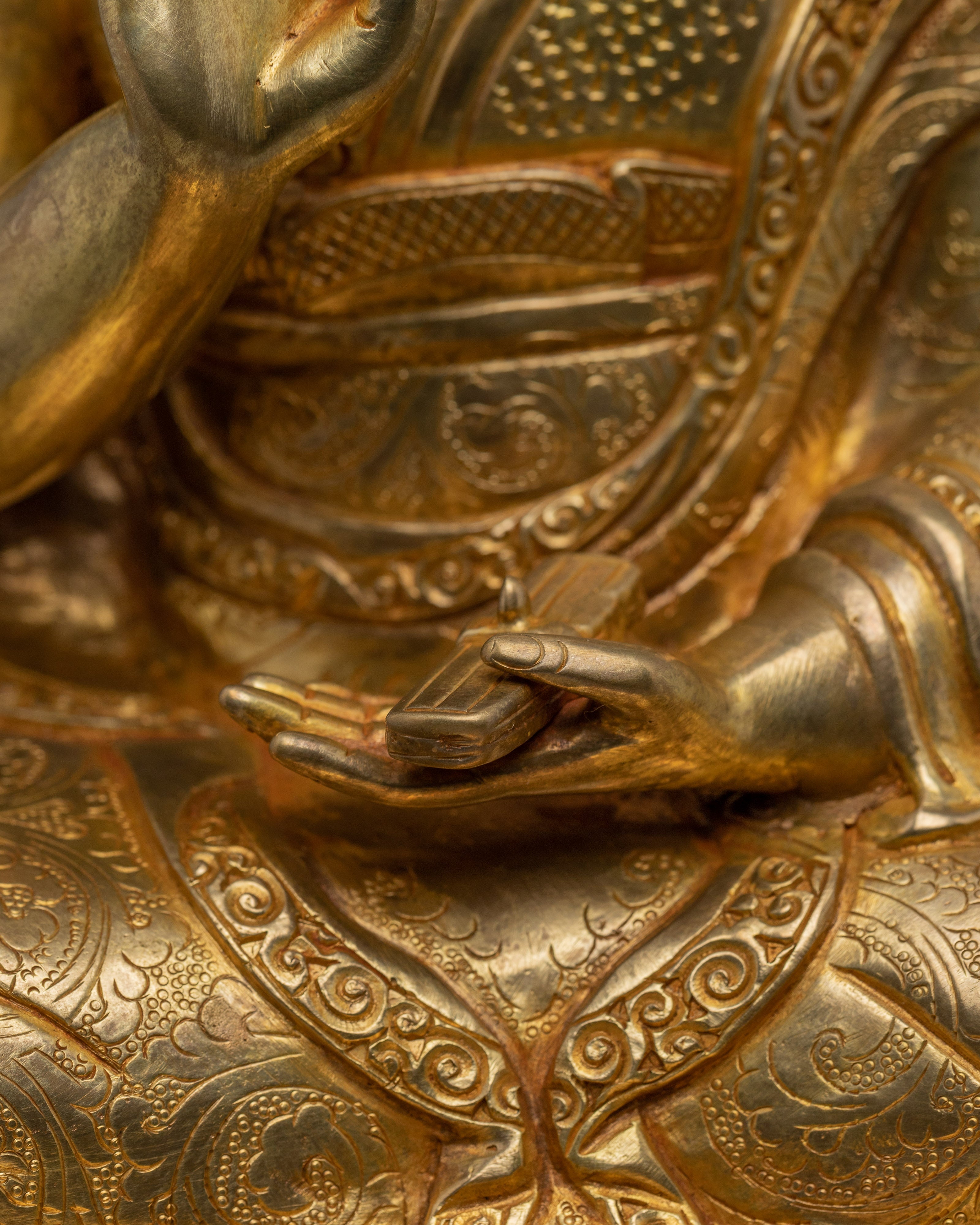 Guru Rinpoche Set Statue | Buddhist Handcrafted Decor