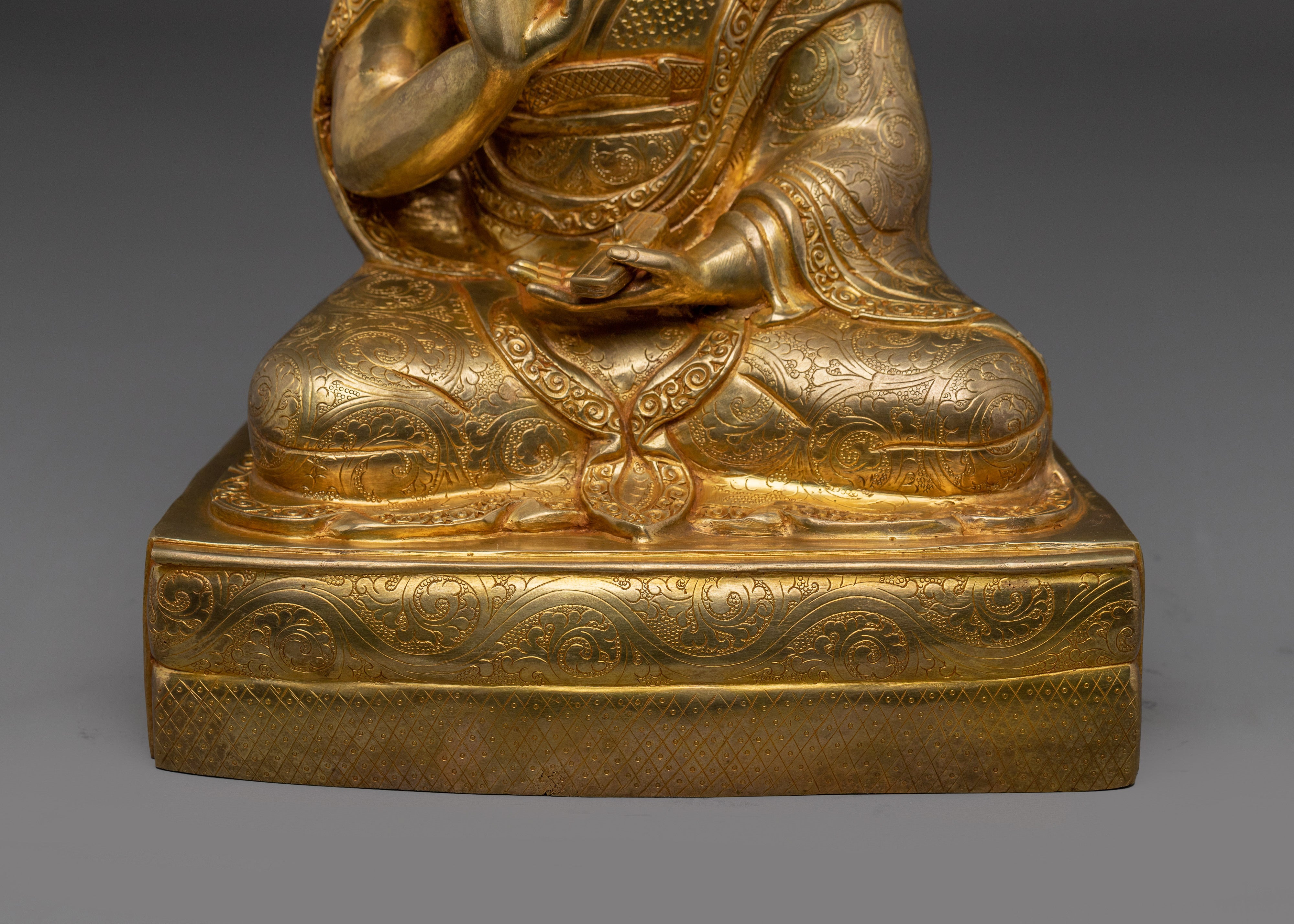 Guru Rinpoche Set Statue | Buddhist Handcrafted Decor
