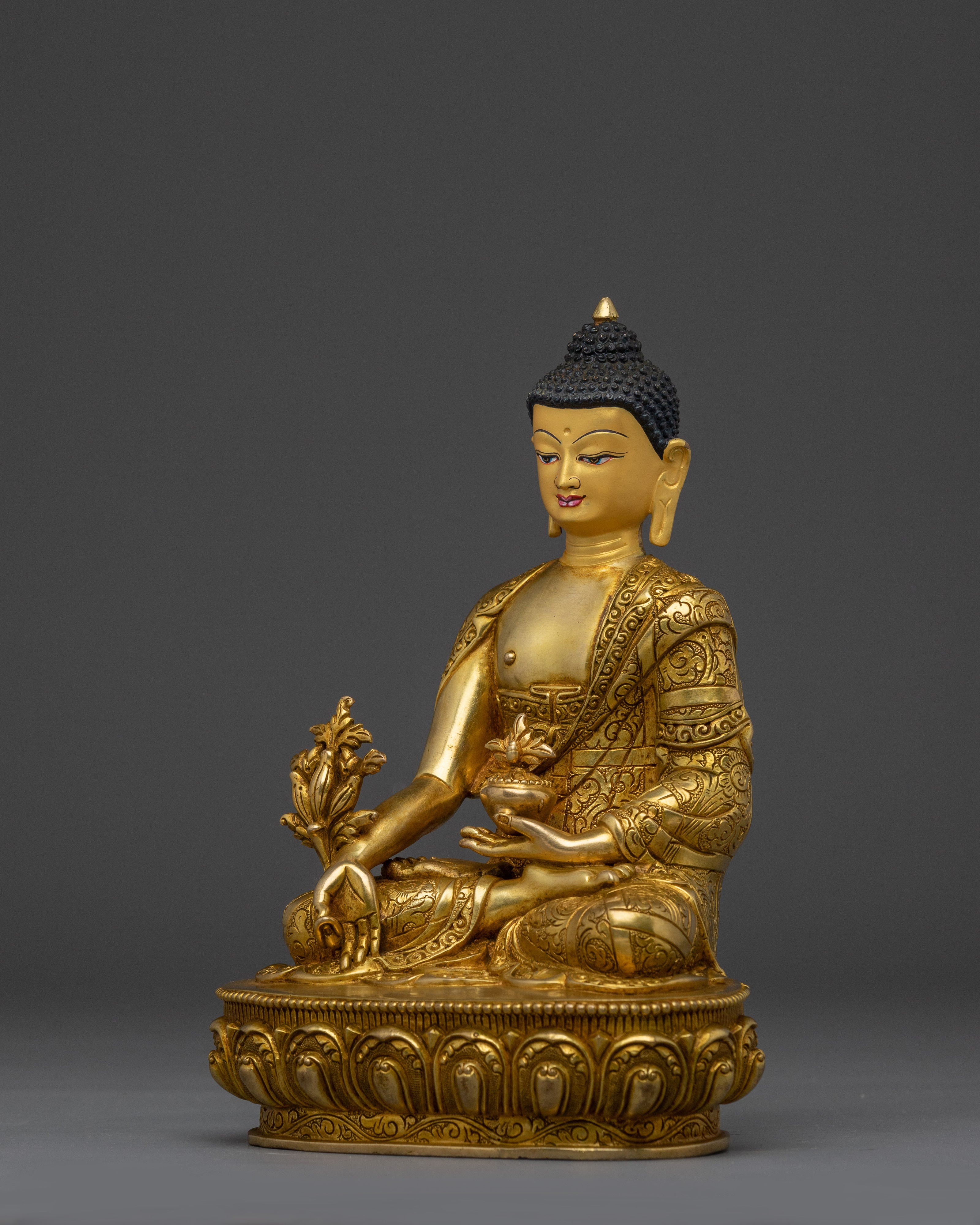 Enlightened Healer Medicine Buddha Statue | Bhaiṣajyaguru Artwork
