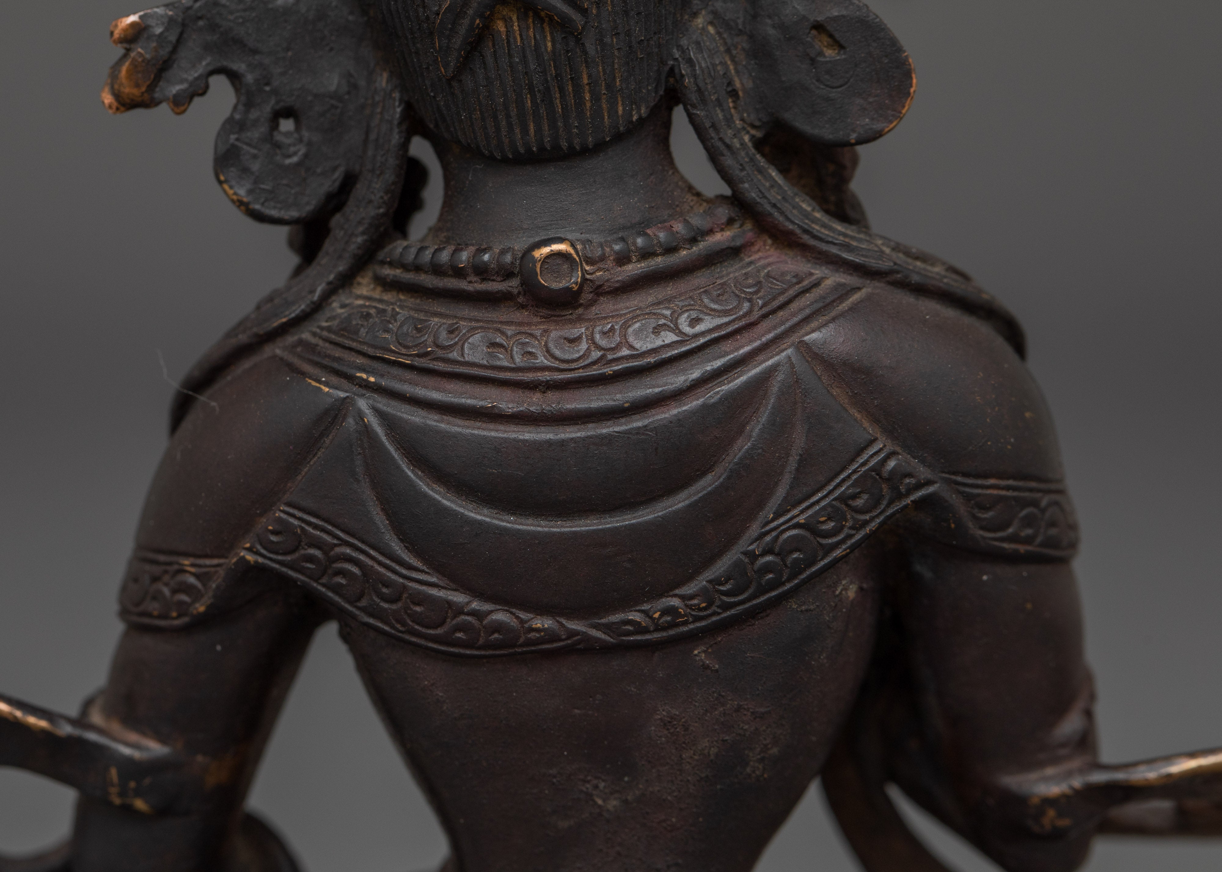 Vajrasattva Copper Statue for Meditation | Buddhist Deity Sculpture for Altar