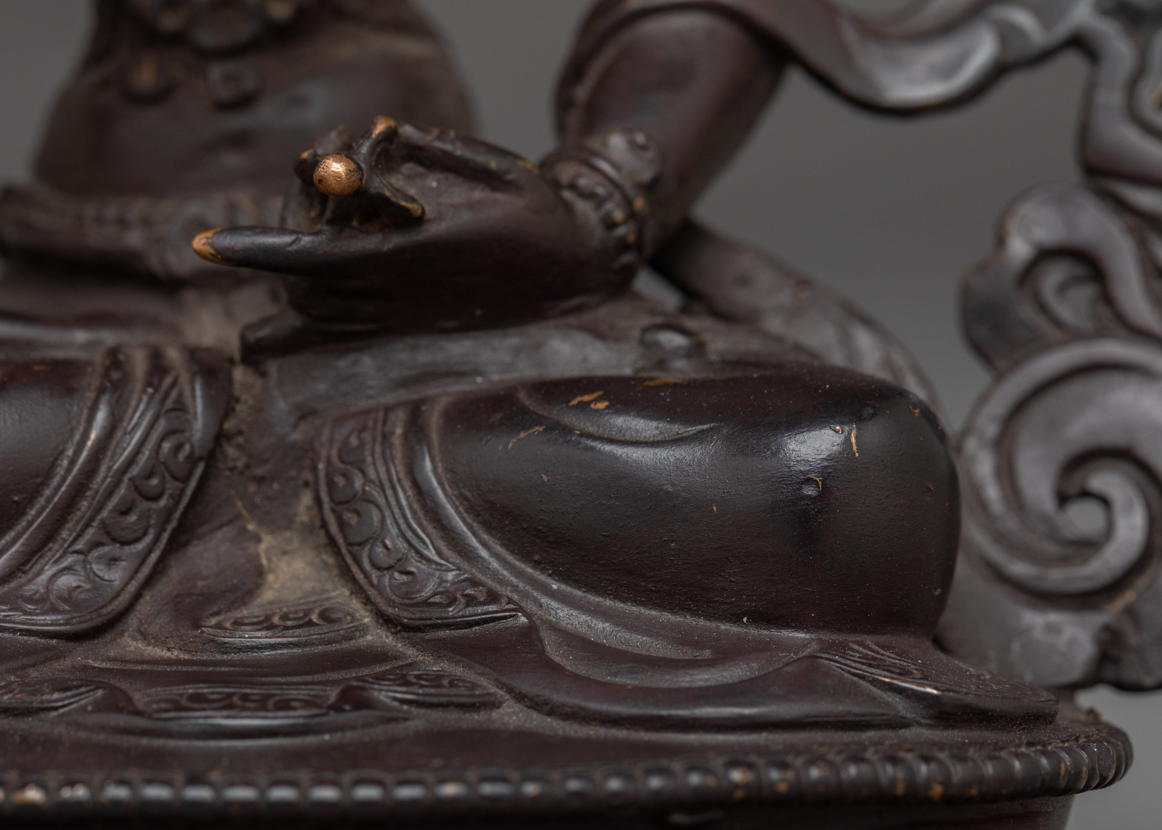 Vajrasattva Copper Statue for Meditation | Buddhist Deity Sculpture for Altar