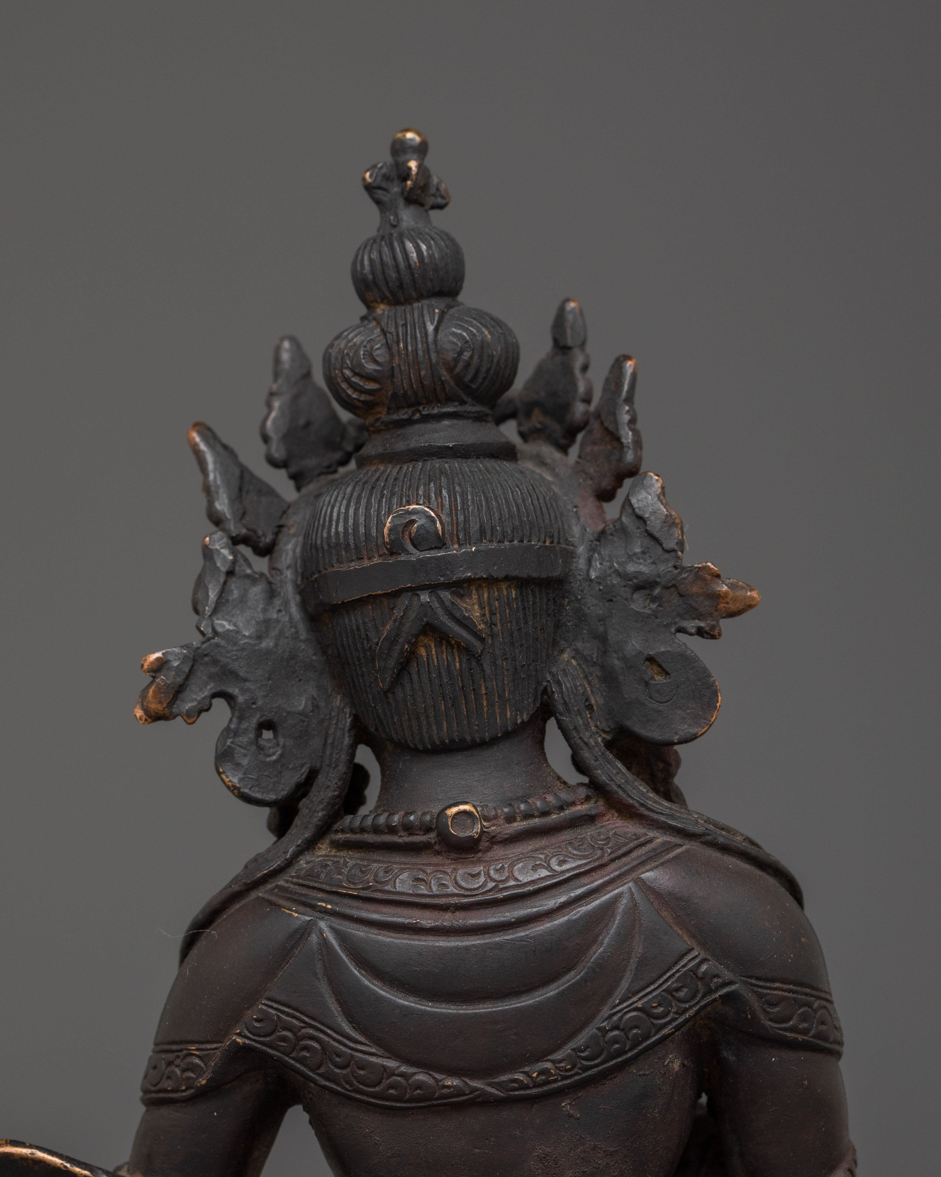 Vajrasattva Copper Statue for Meditation | Buddhist Deity Sculpture for Altar