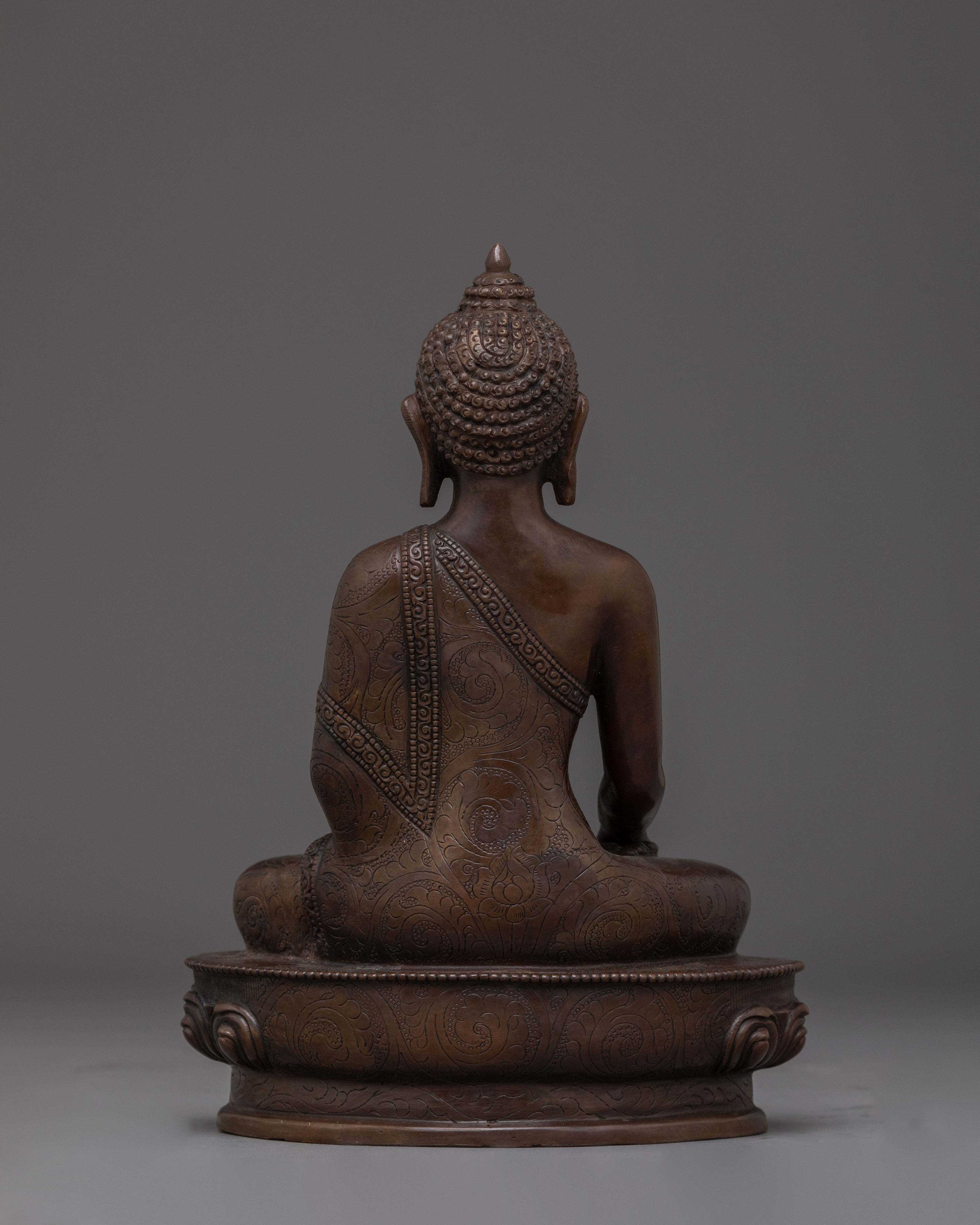 Shakyamuni Buddha Oxidized Copper Artwork | Enlightened Buddha for Meditation