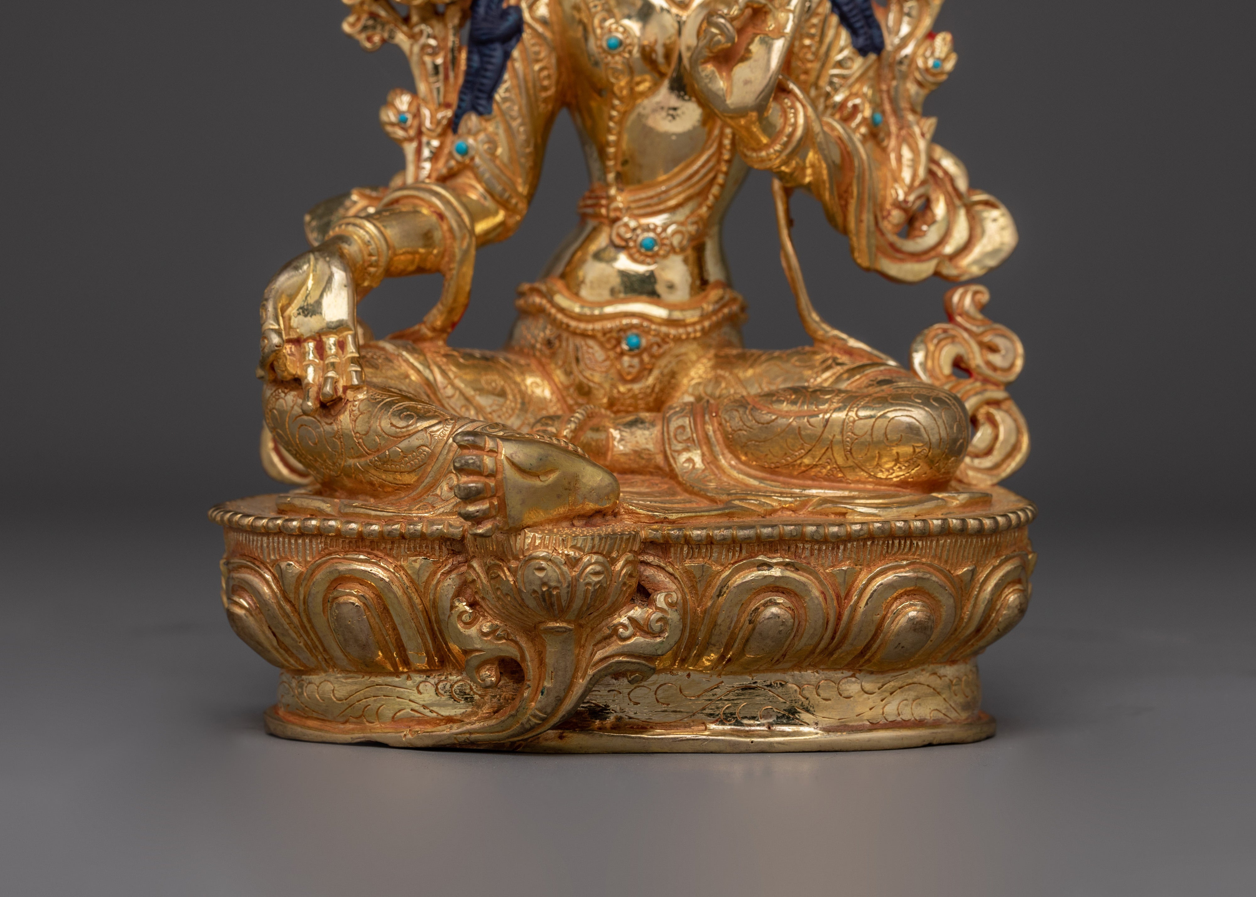 Shyama Tara Figurine - Mother of All Buddha | Majestic Green Tara Sculpture