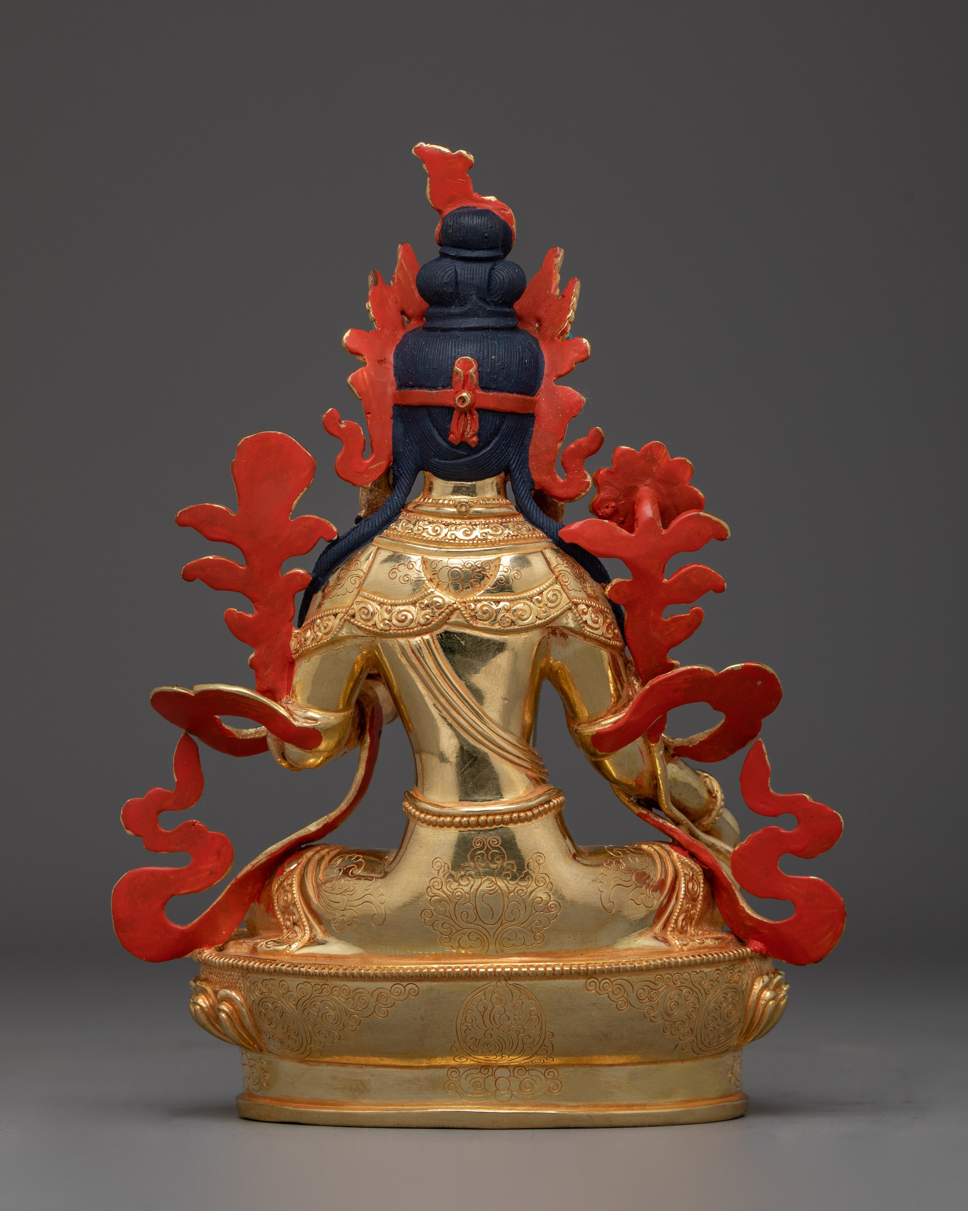 Shyama Tara Bodhisattva Handmade Artwork | Himalayan Green Tara Statue