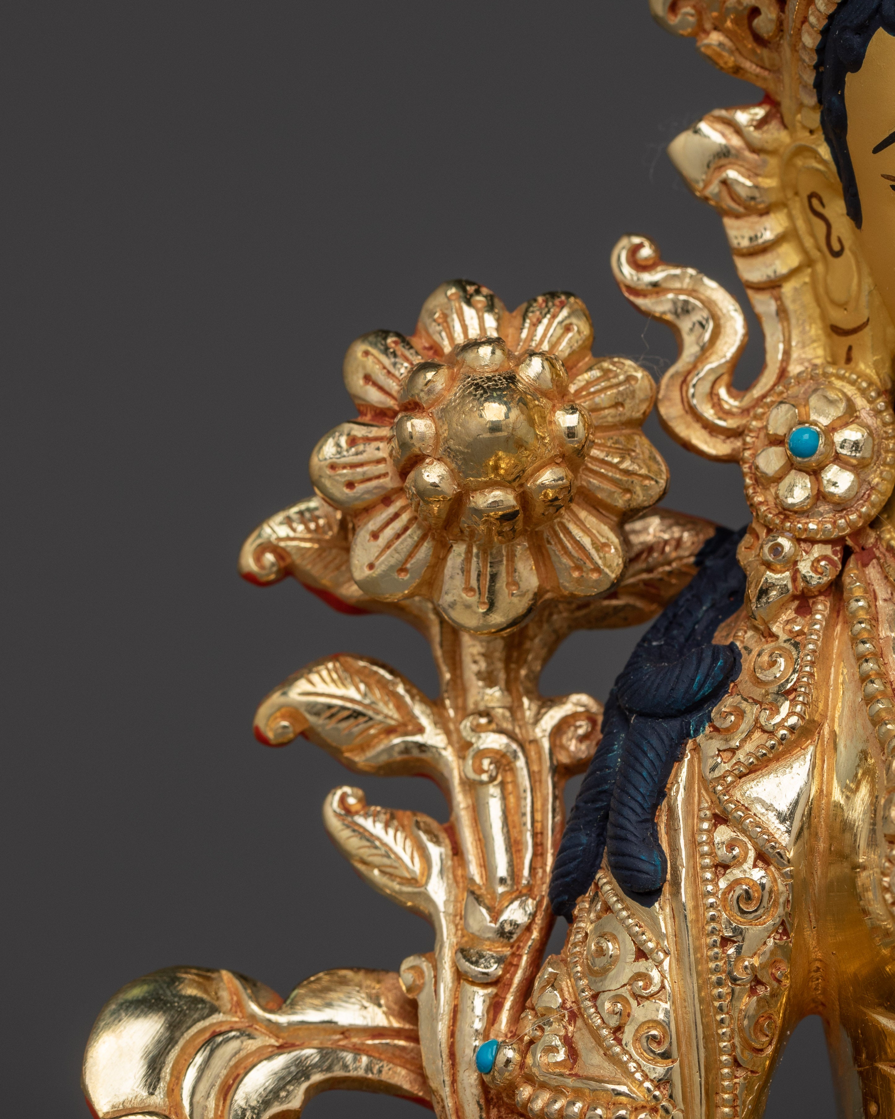 Shyama Tara Bodhisattva Handmade Artwork | Himalayan Green Tara Statue