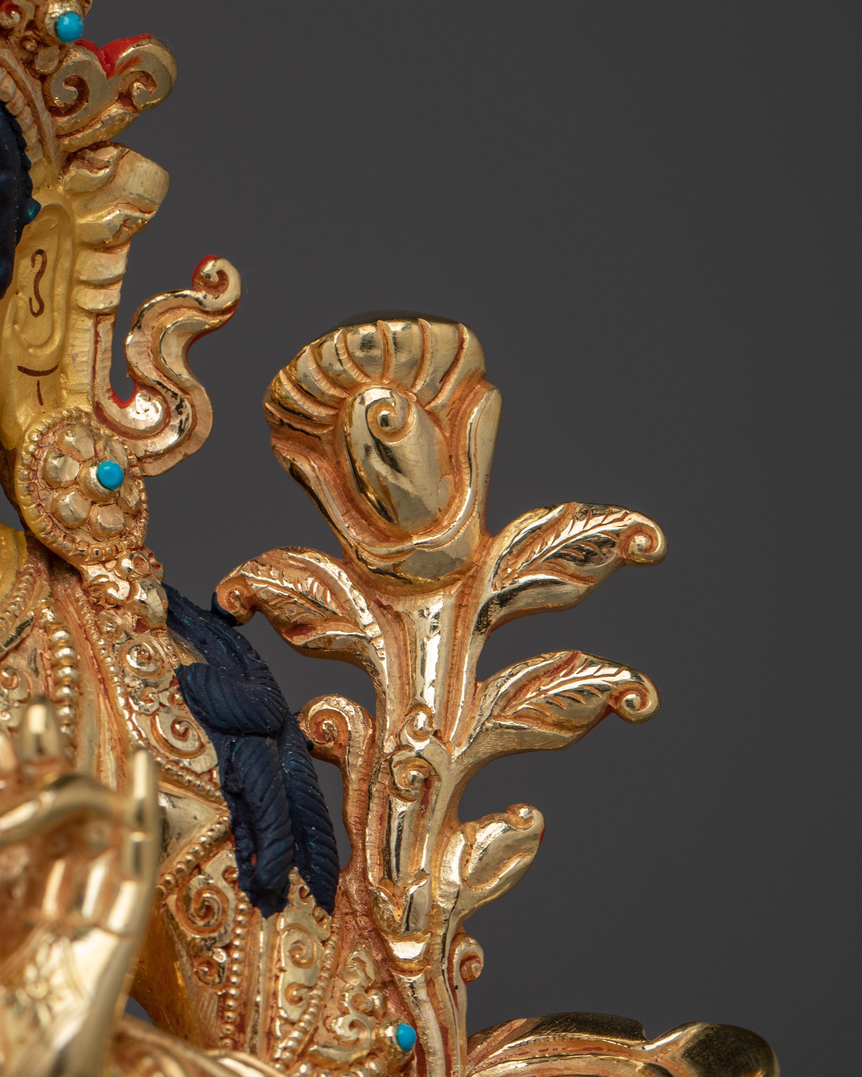 Shyama Tara Bodhisattva Handmade Artwork | Himalayan Green Tara Statue